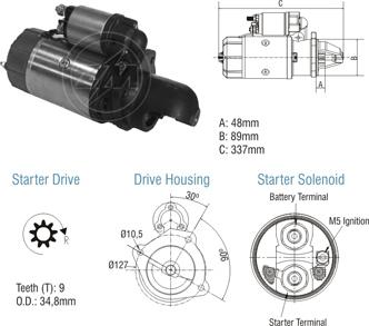 ZM ZM 80.102.02 - Стартер autospares.lv