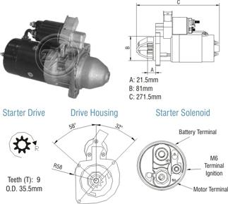 ZM ZM 80.130.03 - Стартер autospares.lv