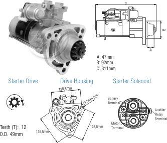 ZM ZM 80.890.01 - Стартер autospares.lv