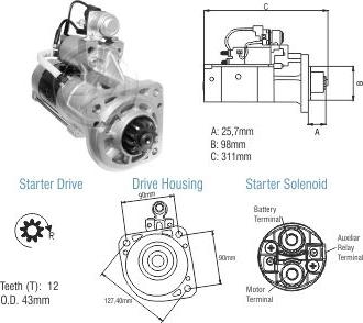 ZM ZM 80.890.03 - Стартер autospares.lv