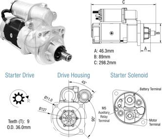 ZM ZM 80.290.01 - Стартер autospares.lv