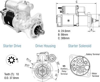 ZM ZM 80.290.02 - Стартер autospares.lv