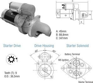 ZM ZM 80.280.05 - Стартер autospares.lv