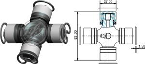 ZM ZM 35.001.26 - Карданный шарнир с крестовиной autospares.lv