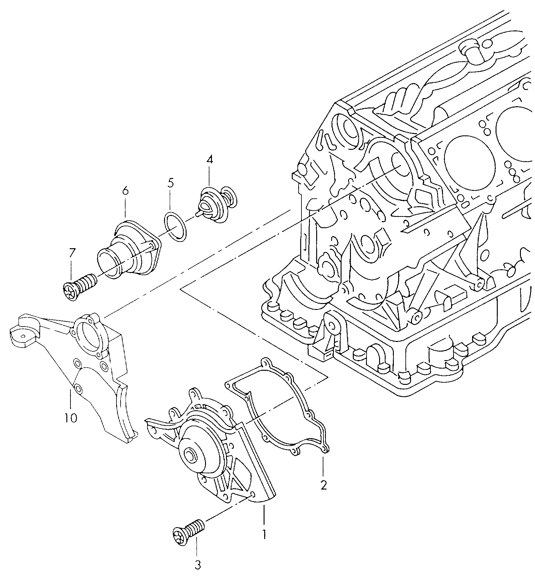 AUDI 077 121 004 HX - Водяной насос autospares.lv