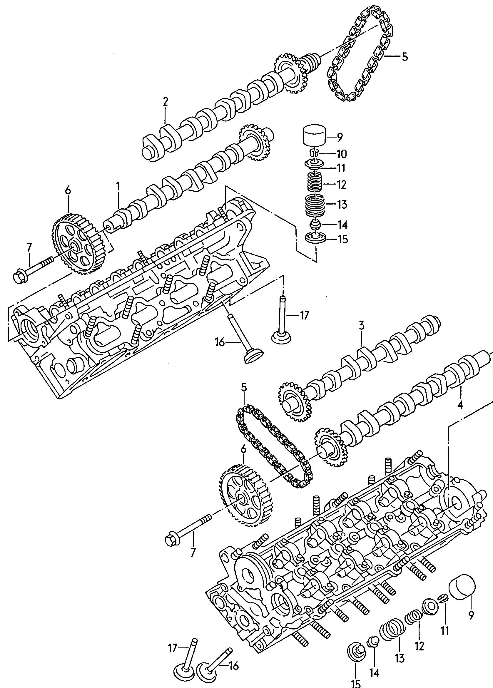 AUDI 034 109 309 AN - Толкатель, гидрокомпенсатор autospares.lv