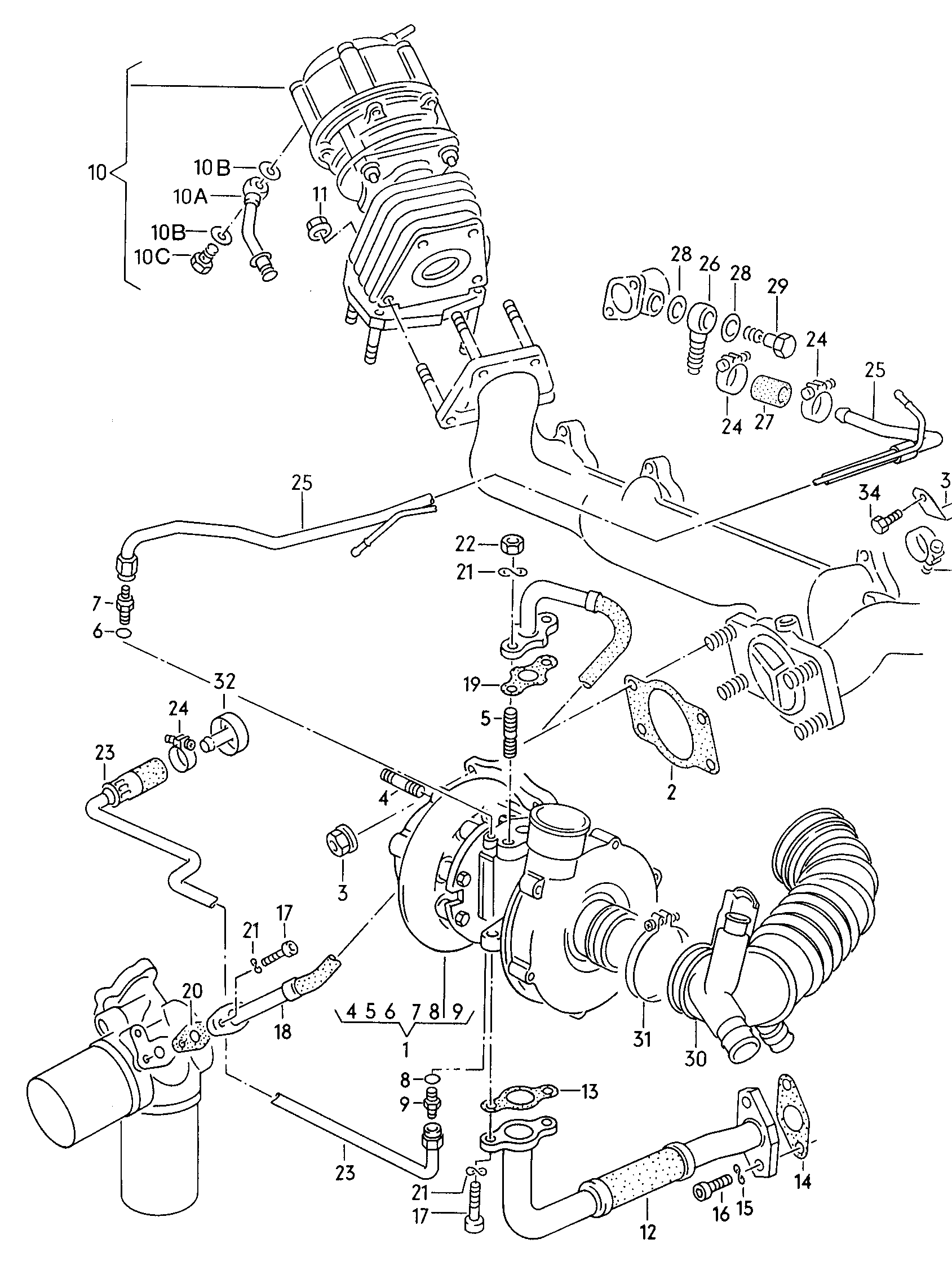 VW 034145702 - Турбина, компрессор autospares.lv