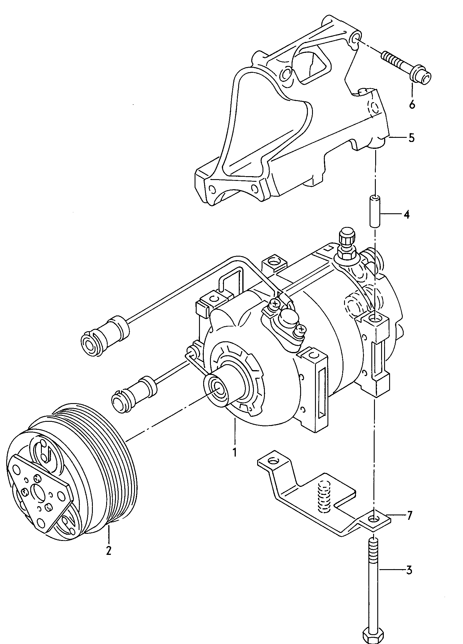 VAG 077260803AD - Компрессор кондиционера autospares.lv