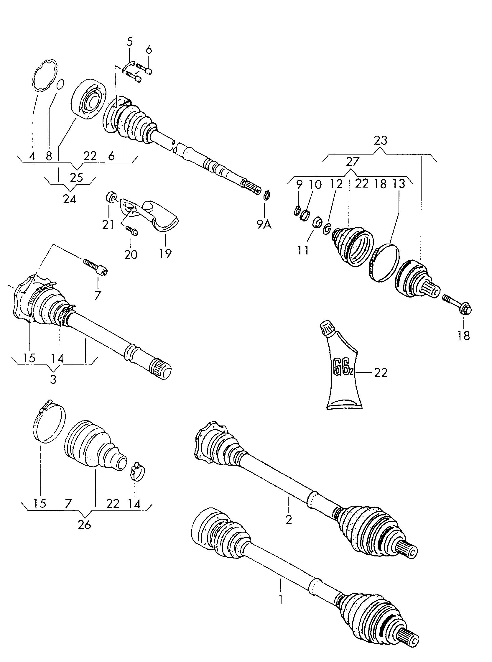 Seat 8D0407417E - Шарнир, ШРУС, приводной вал autospares.lv