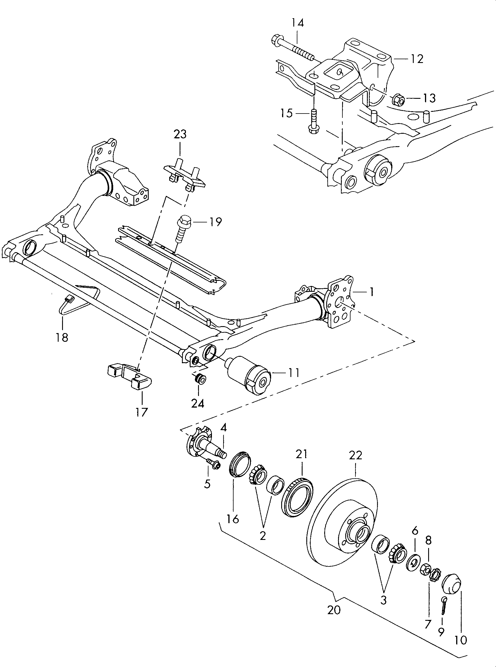 Skoda 8D0 598 625 - Подшипник ступицы колеса, комплект autospares.lv