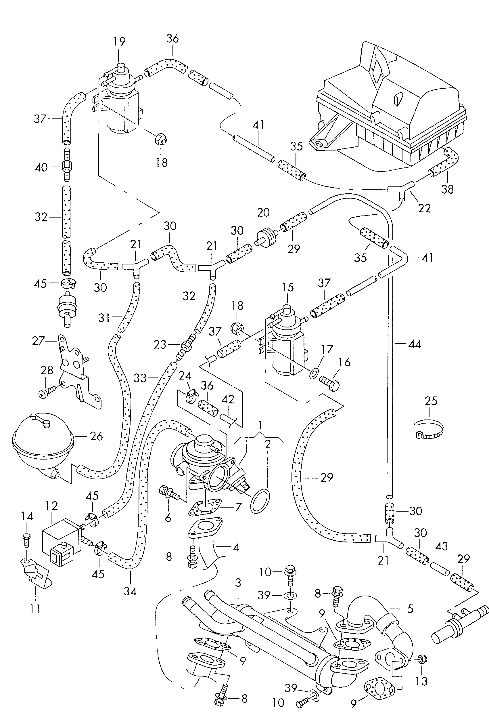 Seat 038131501G - Клапан возврата ОГ autospares.lv