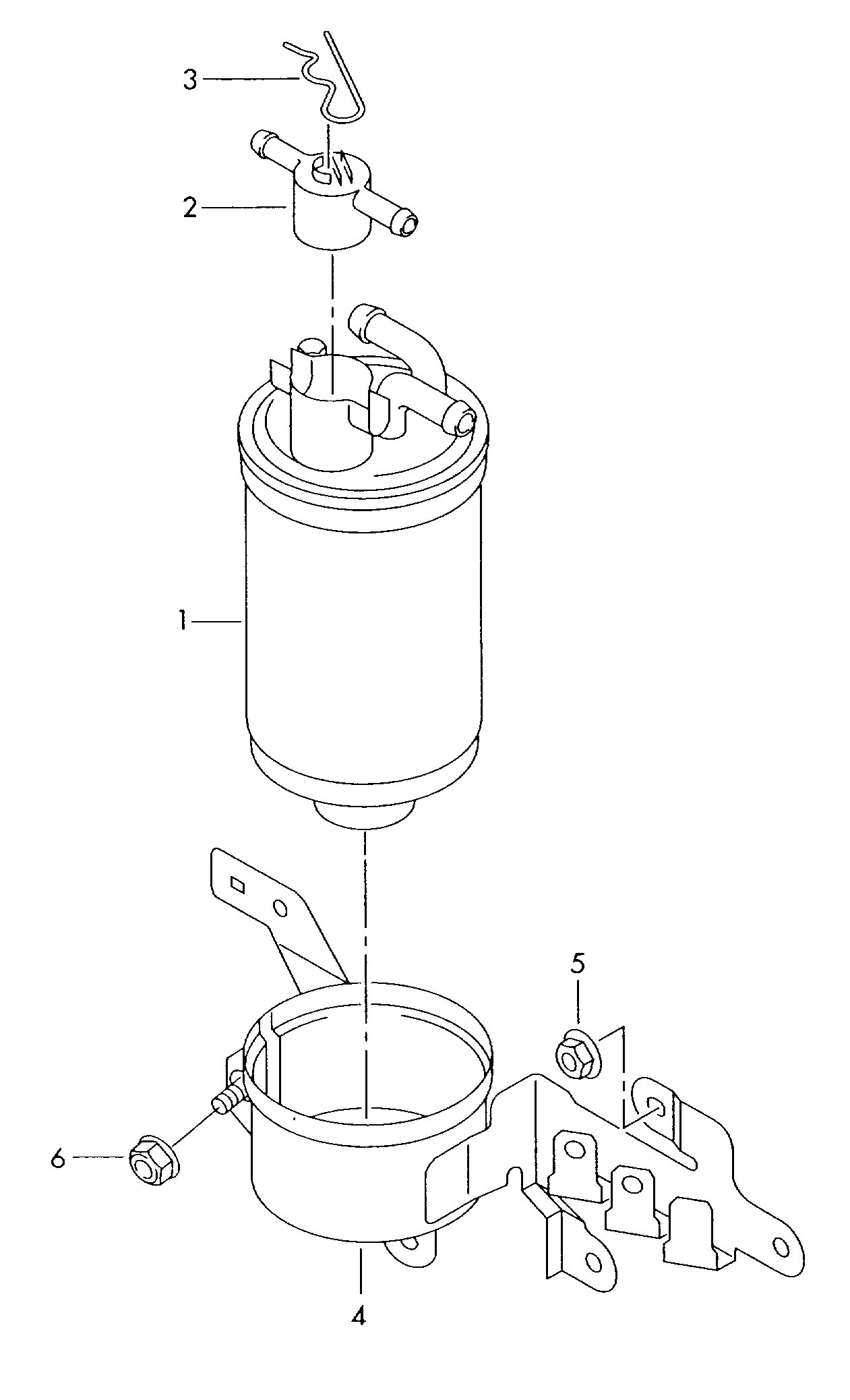 Seat 057 127 435 D - Топливный фильтр autospares.lv