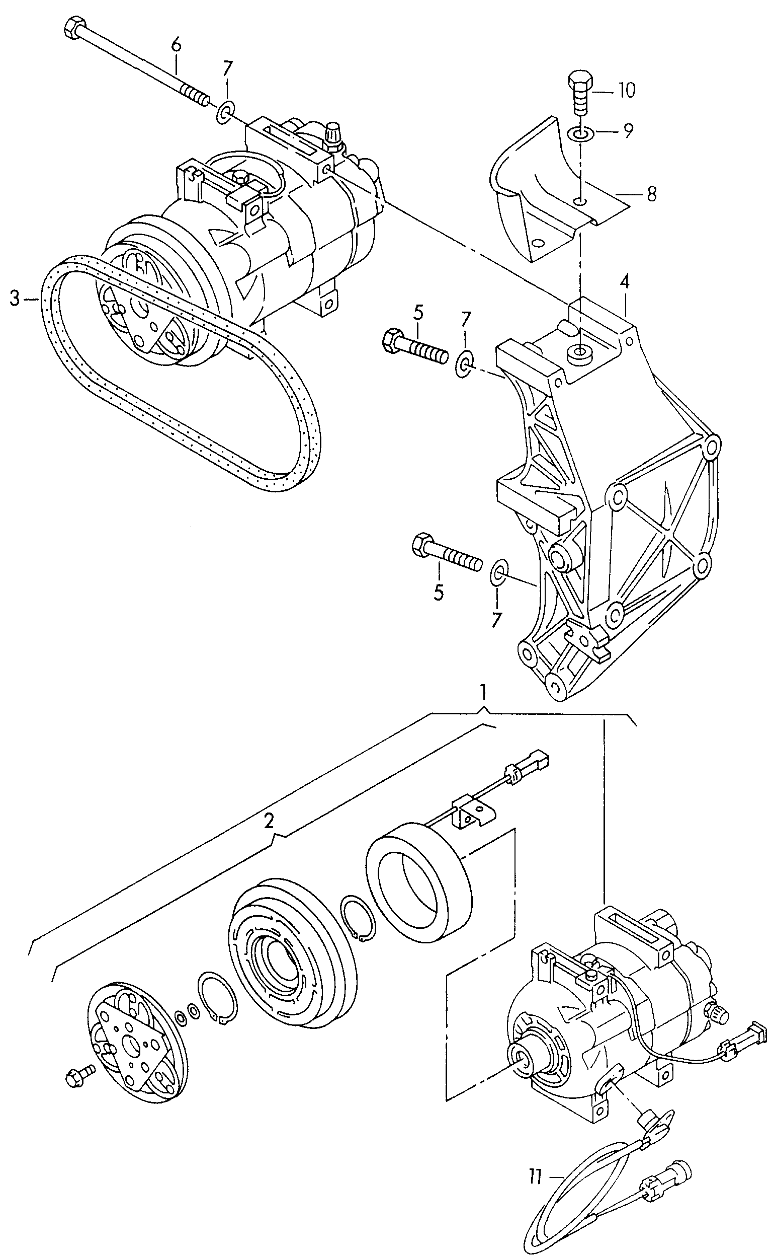 AUDI 8A0260805AE - Компрессор кондиционера autospares.lv