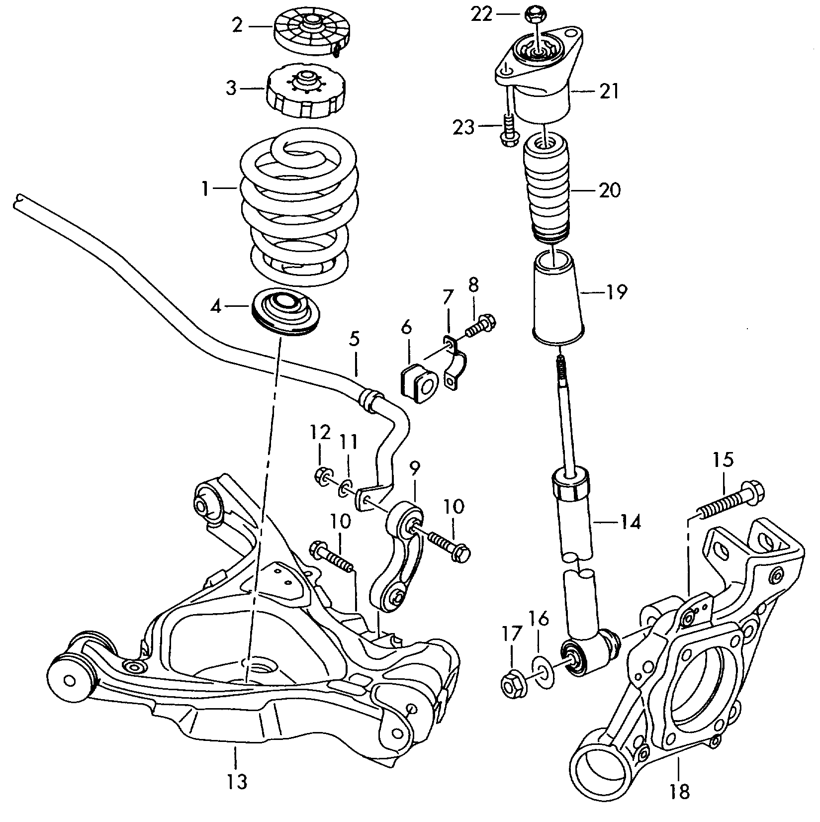 VAG 4F0 505 465Q - Тяга / стойка, стабилизатор autospares.lv