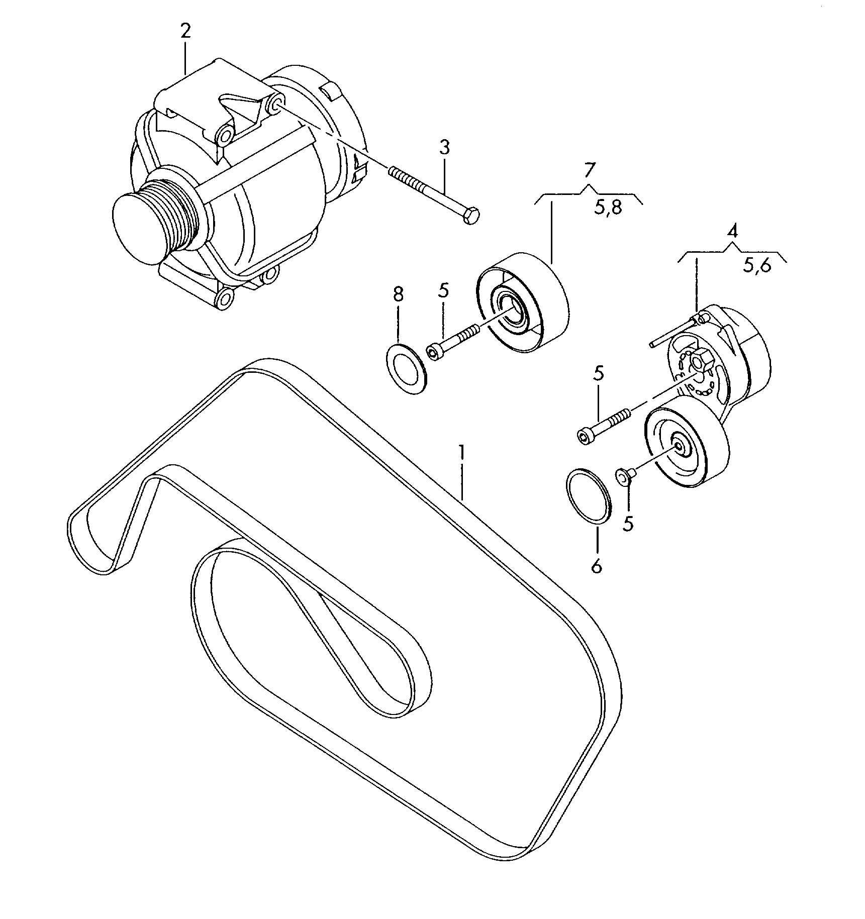 VAG 06E 903 137 J - Поликлиновой ремень autospares.lv