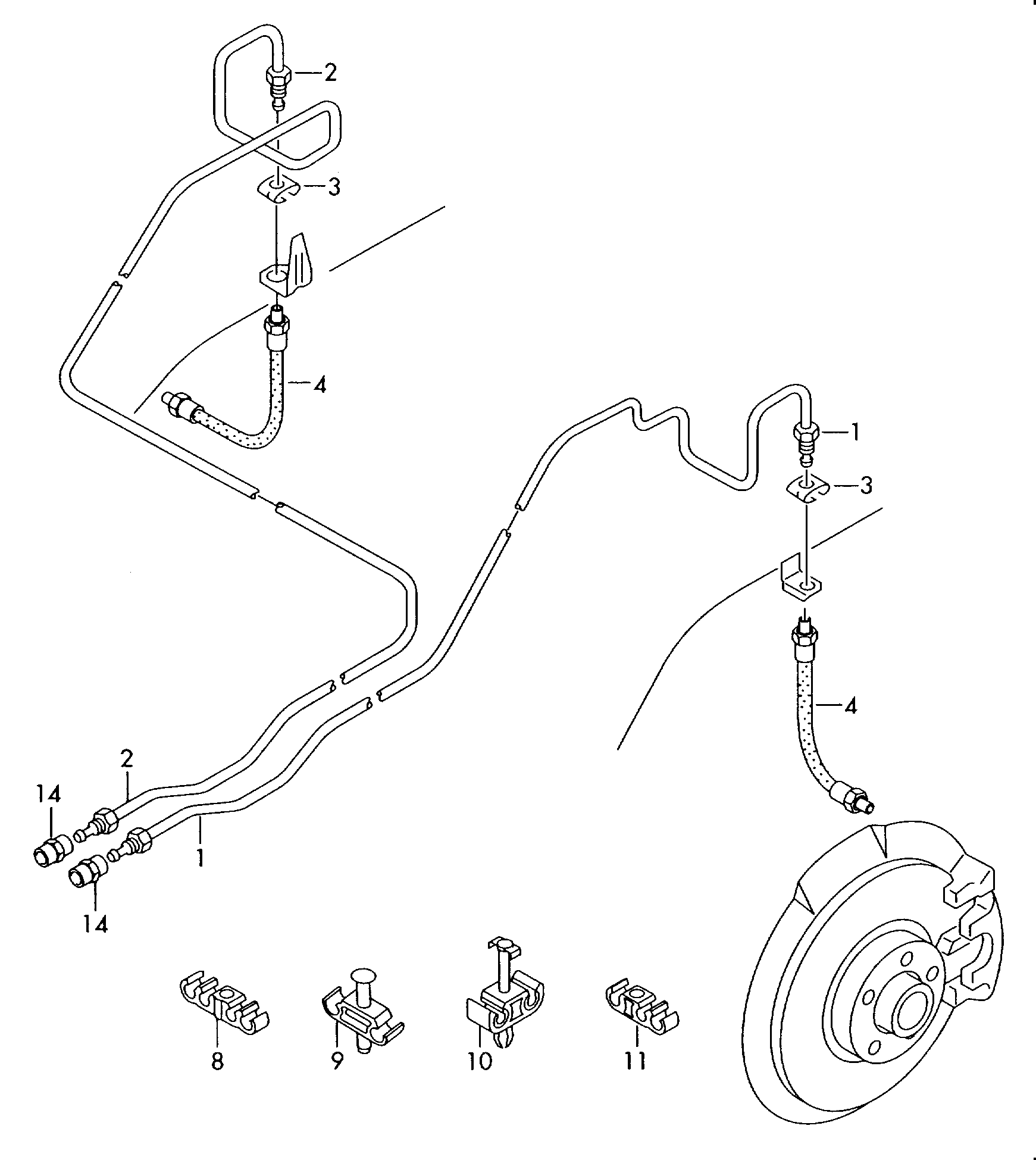 Seat 4F0611775D - Тормозной шланг autospares.lv