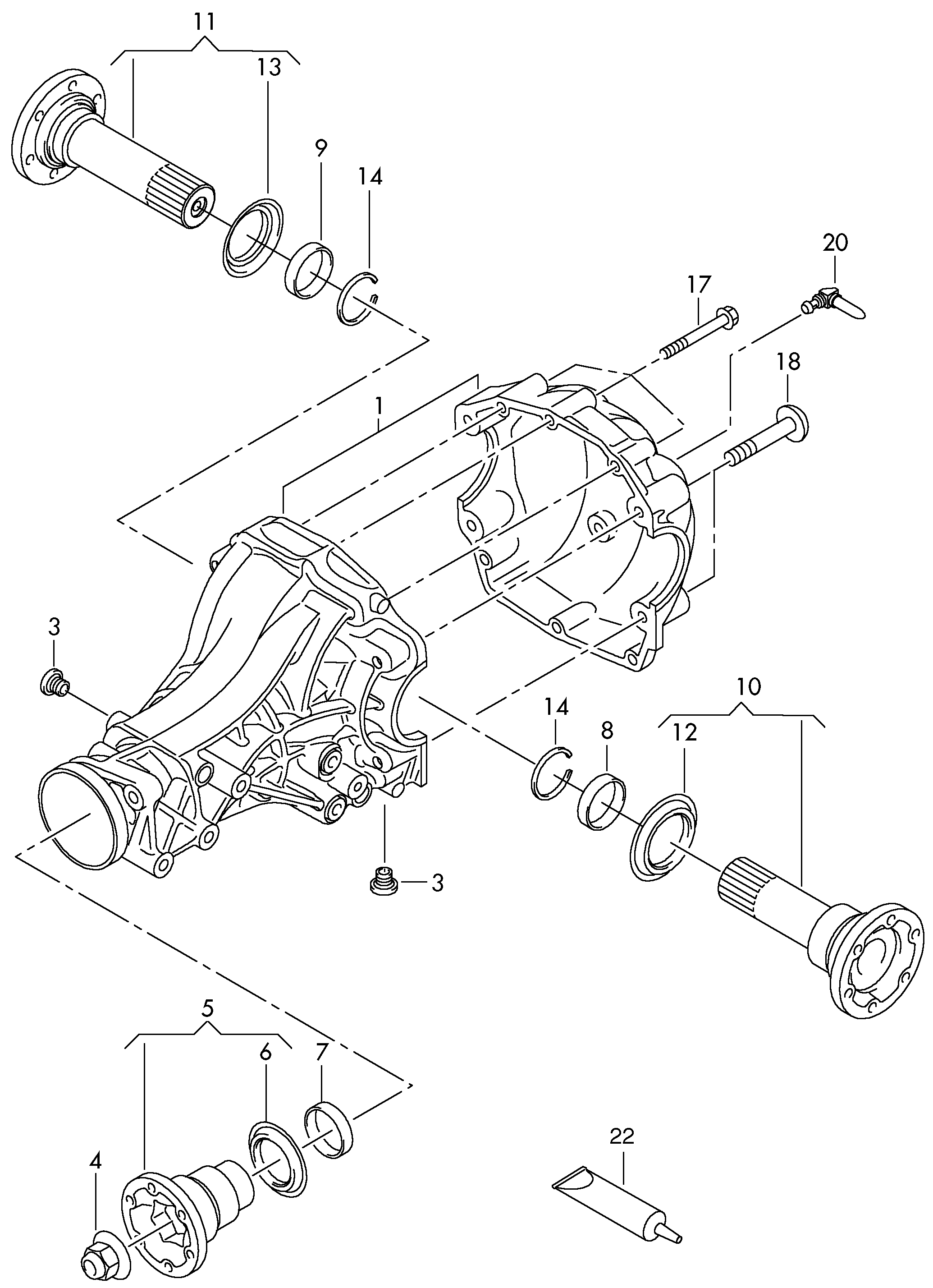 VAG N  0122922 - Подшипник ступицы колеса, комплект autospares.lv