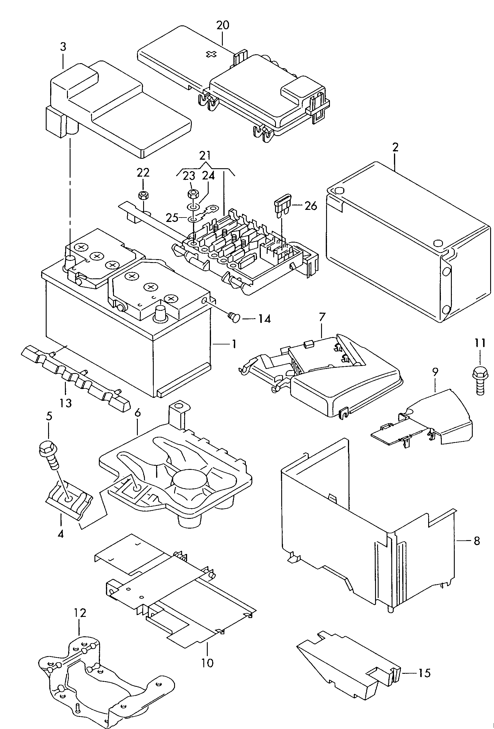 DS 000915105AD - battery with charge state indicator, filled and charged autospares.lv