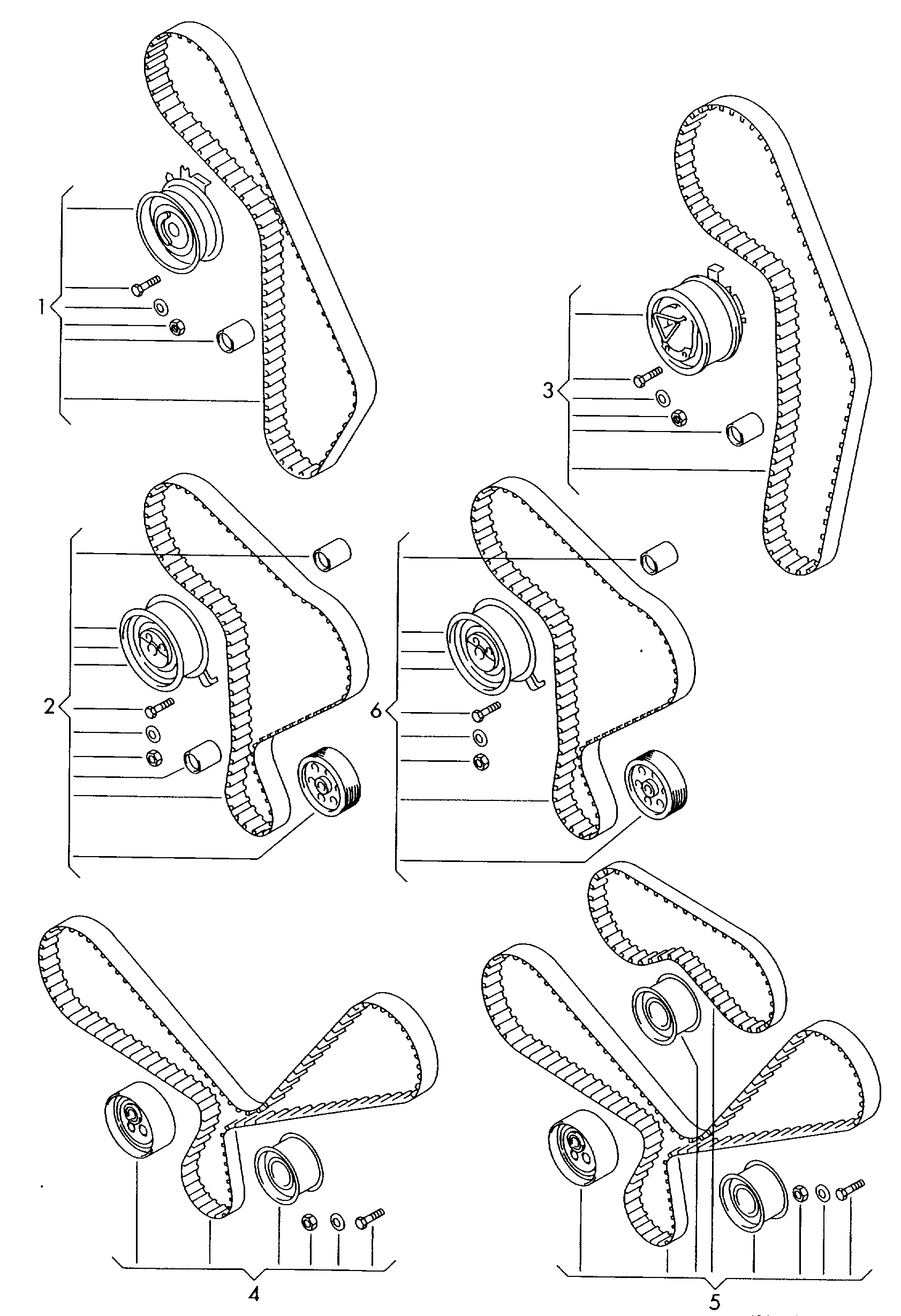 VAG 06B 198 119 C - Комплект зубчатого ремня ГРМ autospares.lv