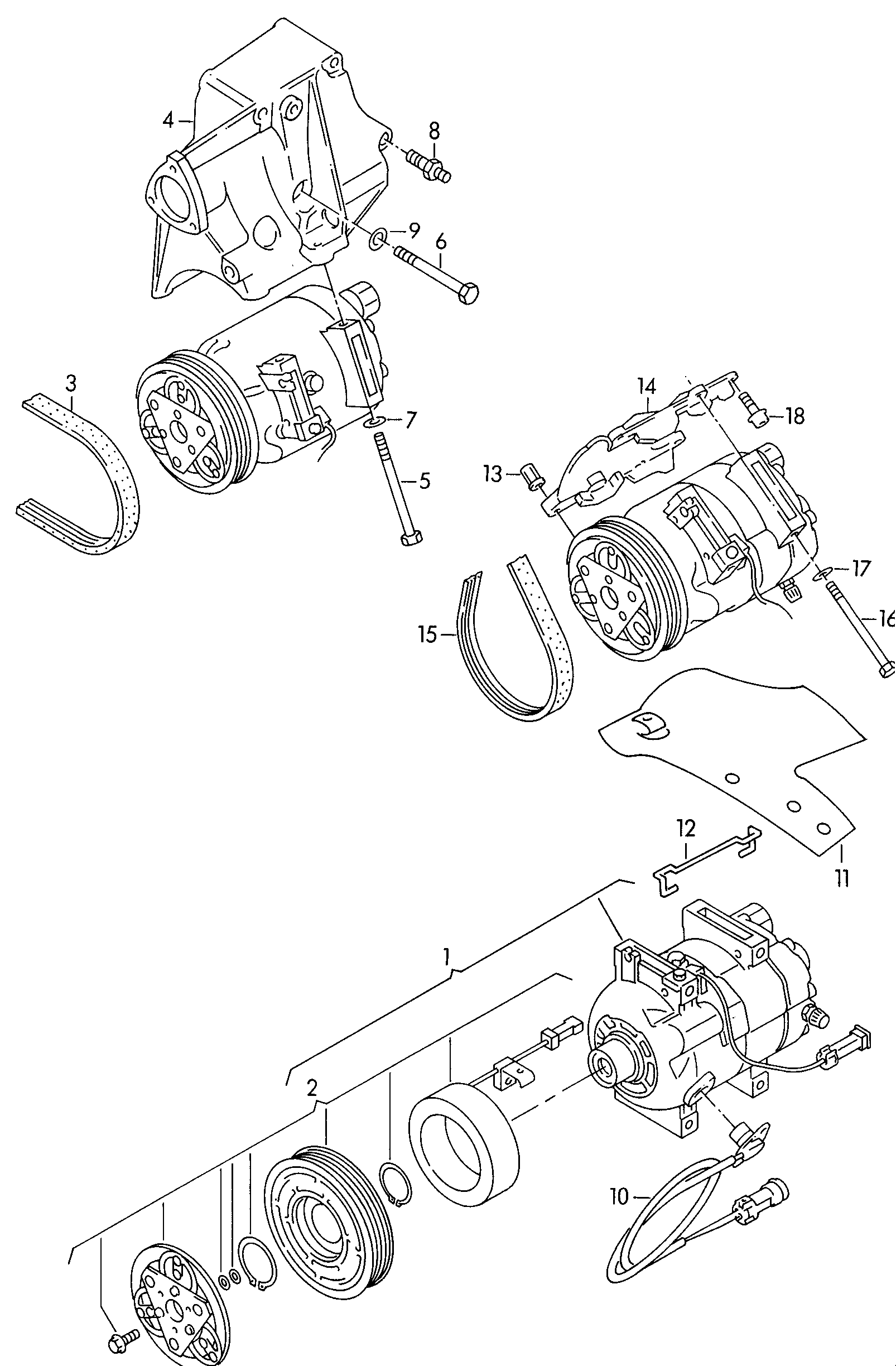 AUDI 4B0260811A - Компрессор кондиционера autospares.lv