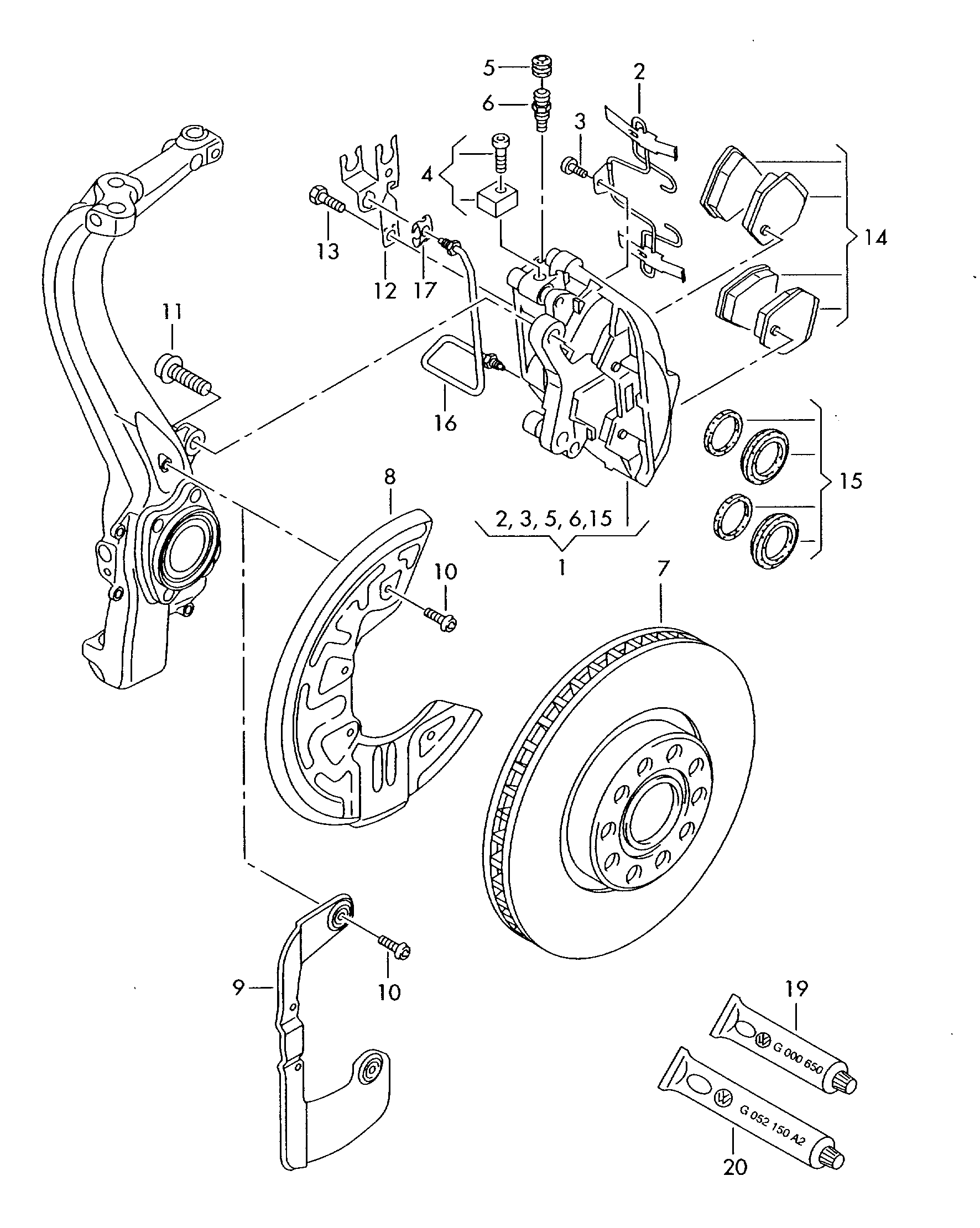 VW 4B3 615 301 - Тормозной диск autospares.lv