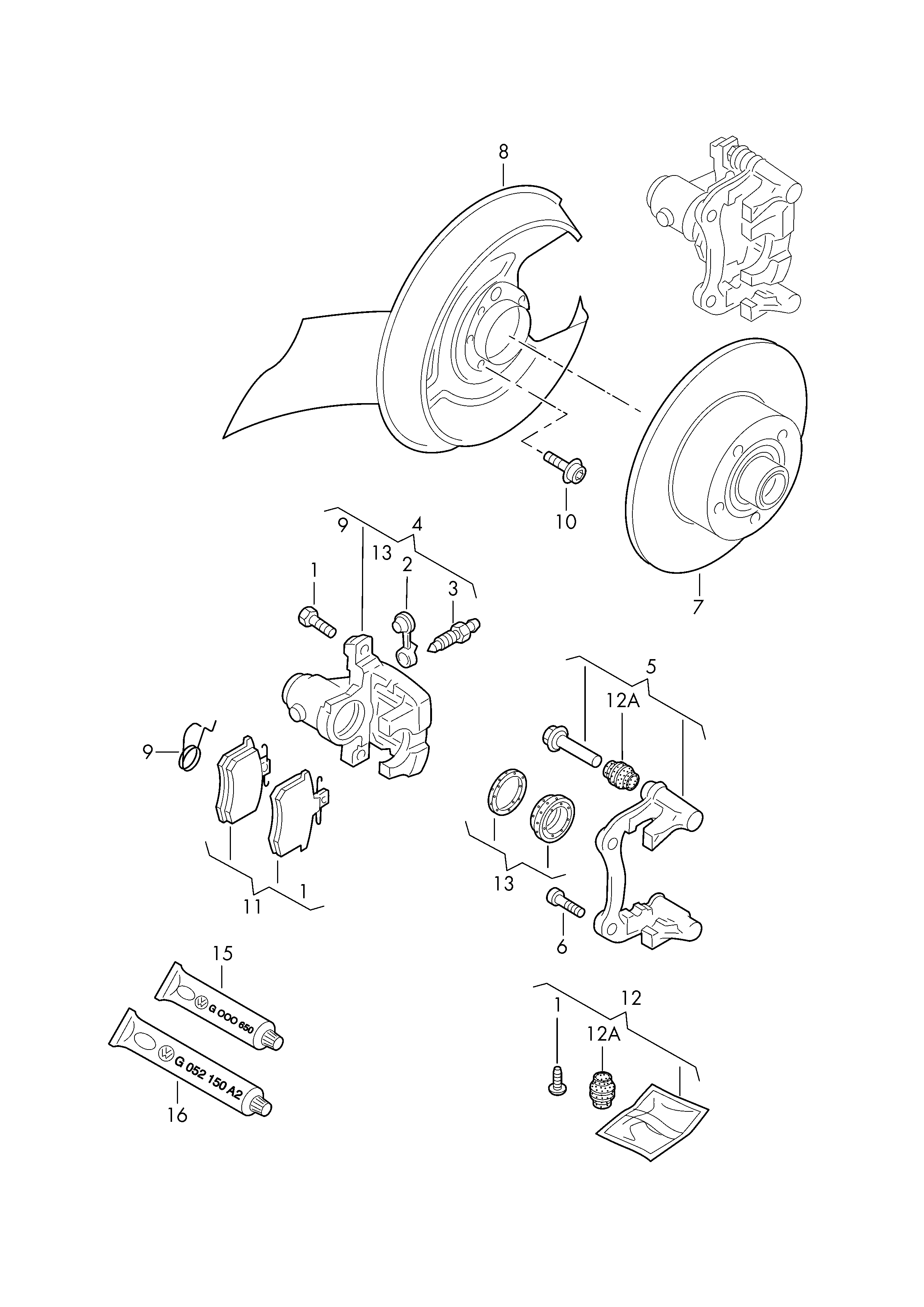 Seat 4B0 615 423 - Тормозной суппорт autospares.lv