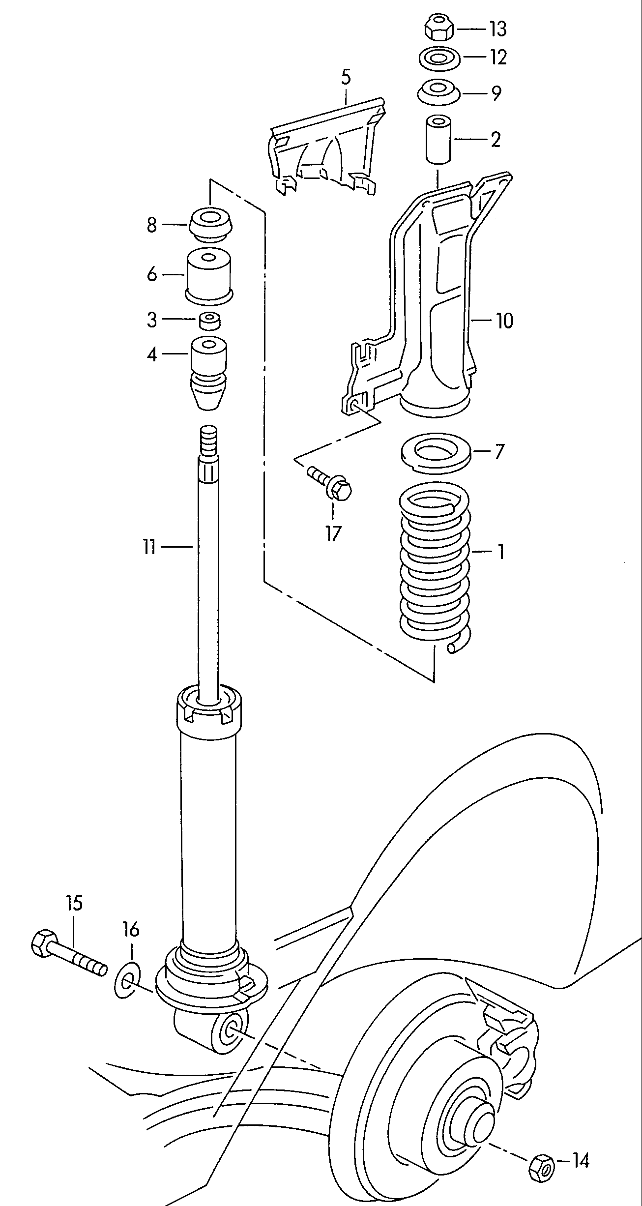 VAG 8A0512147 - Пыльник амортизатора, защитный колпак autospares.lv