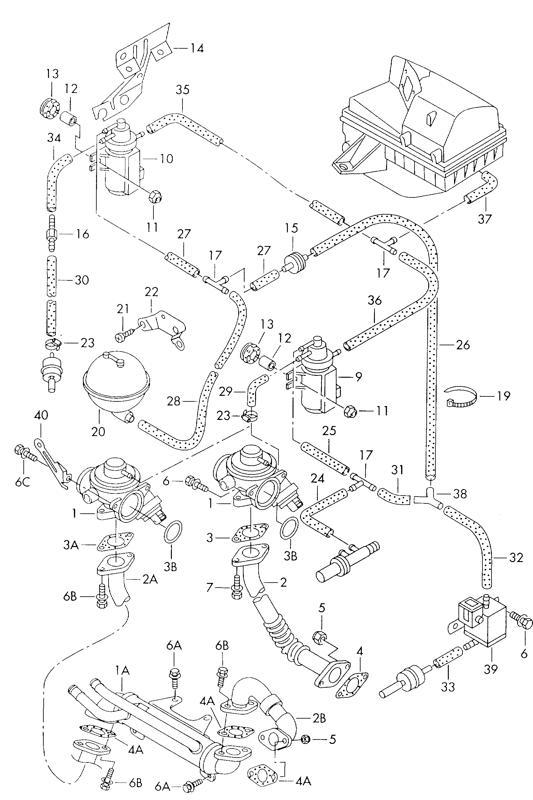 VAG 045131501C - Клапан возврата ОГ autospares.lv