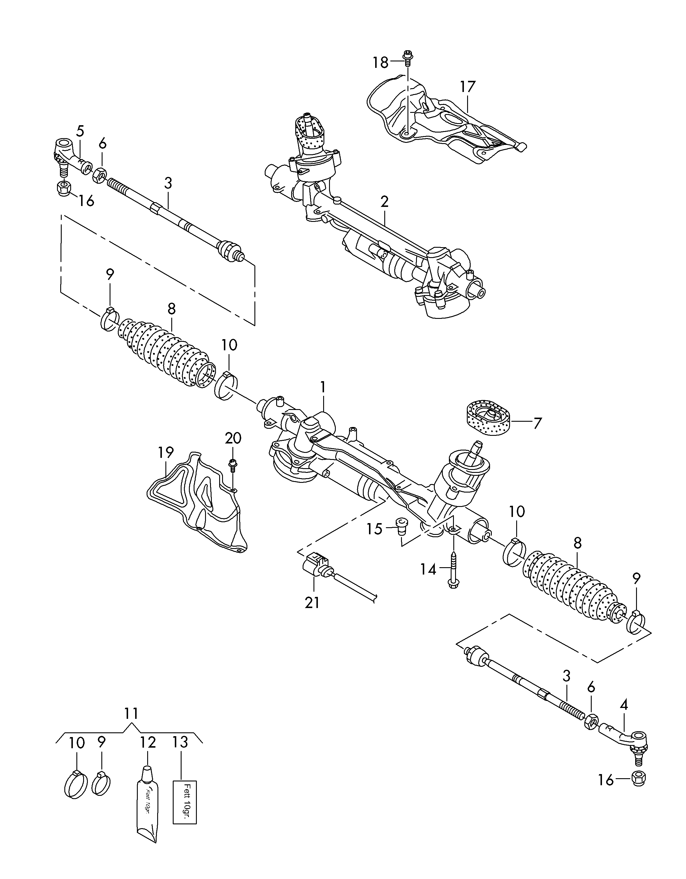 Seat 1K0 423 812 J - Наконечник рулевой тяги, шарнир autospares.lv