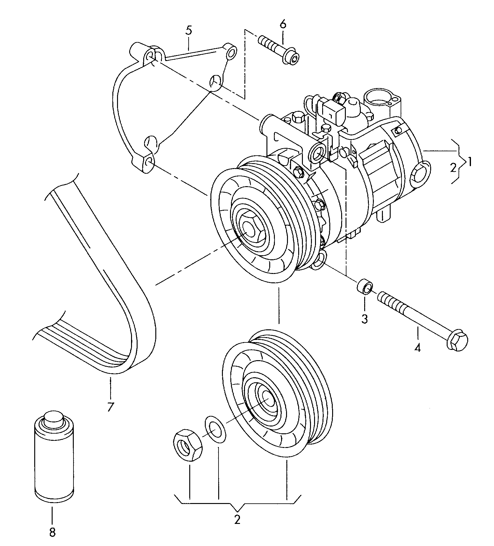 John Deere 4H0260805 - Компрессор кондиционера autospares.lv