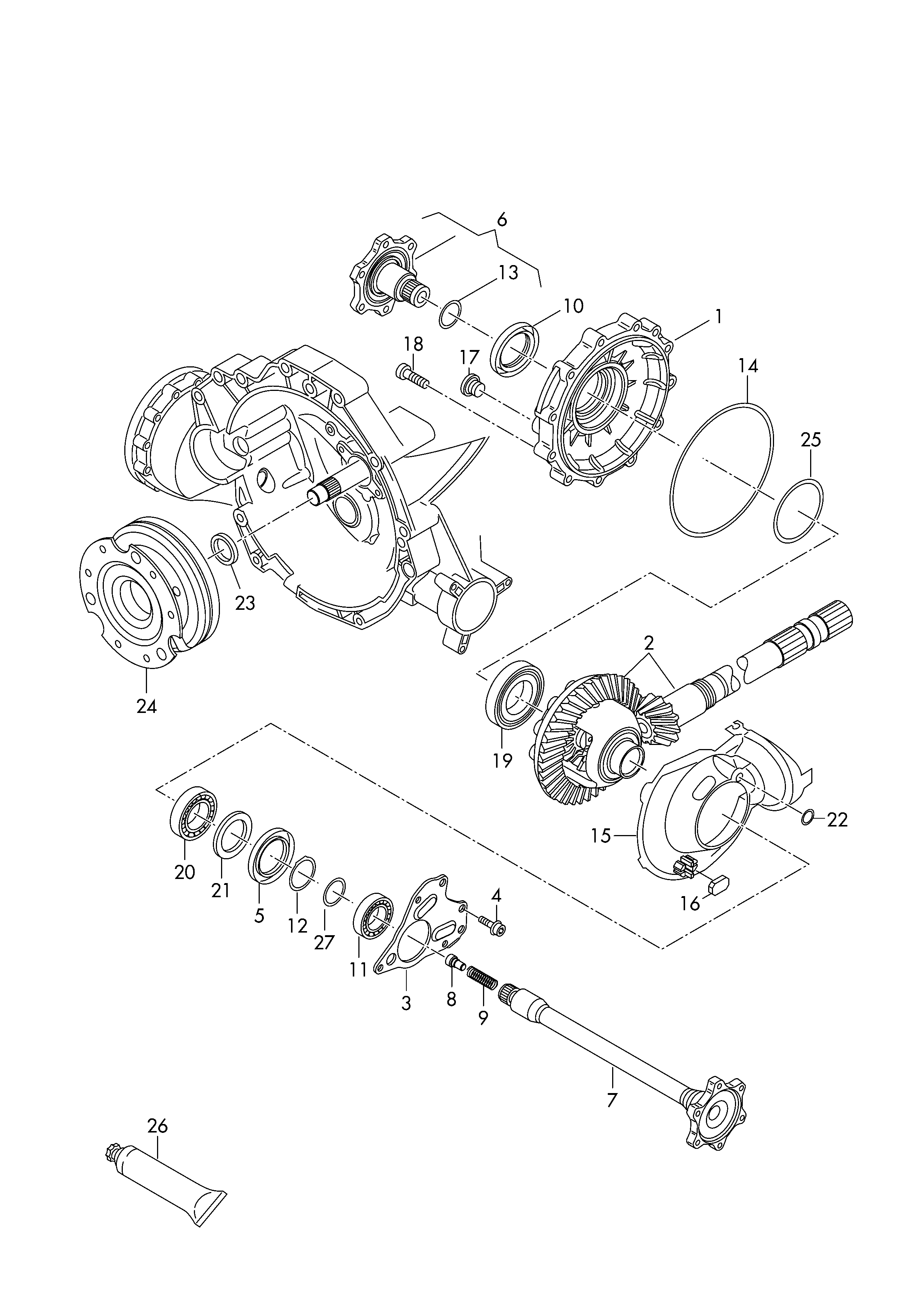 VAG 0B4409400C - Уплотняющее кольцо, дифференциал autospares.lv