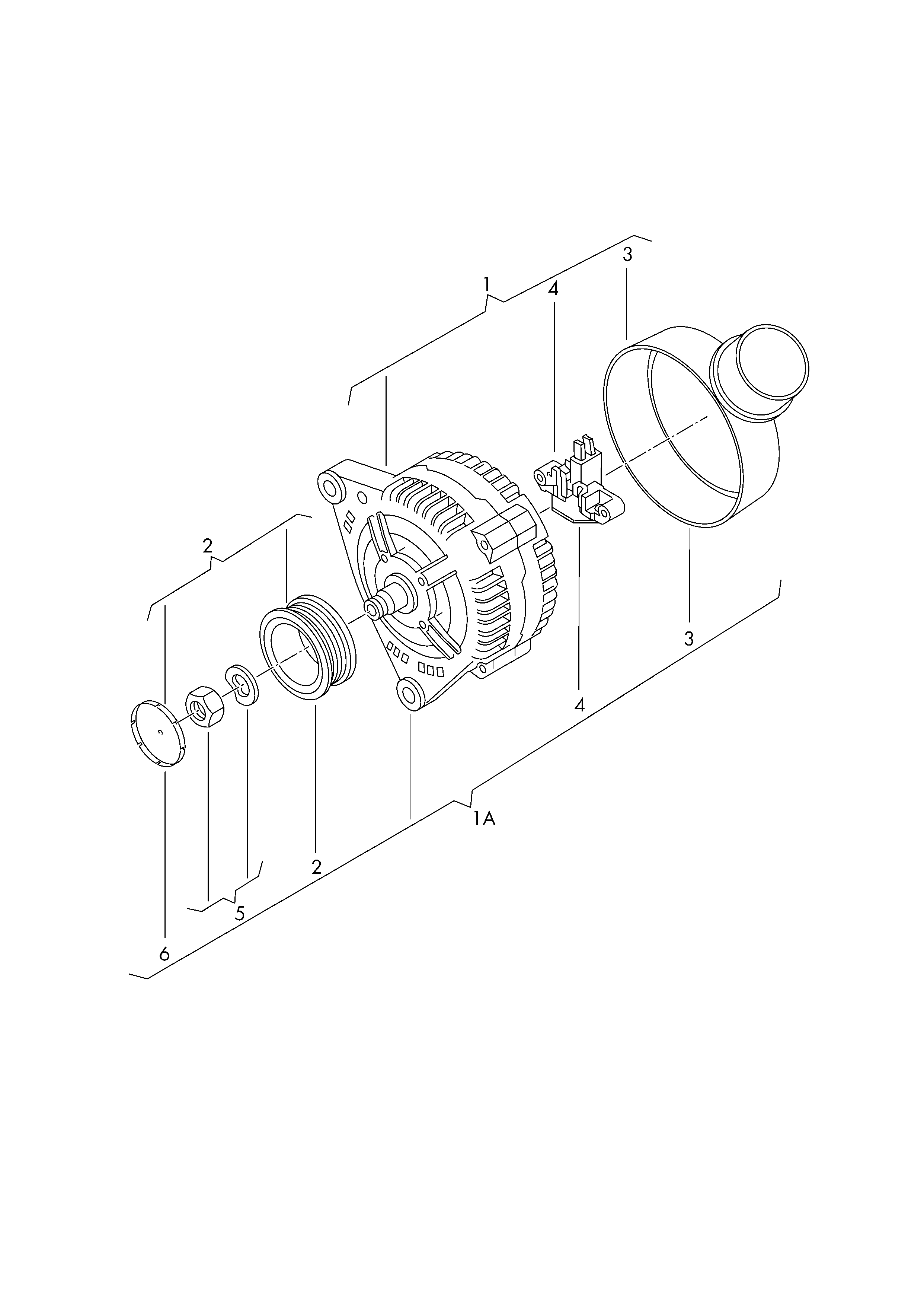 VW 06H903016L - Генератор autospares.lv