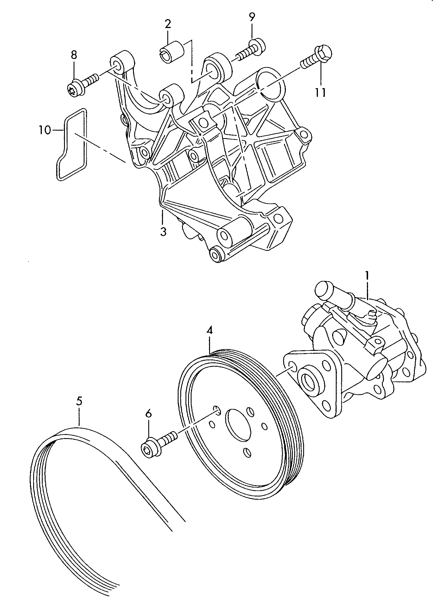 VW 4F0 145 156 J - Гидравлический насос, рулевое управление, ГУР autospares.lv