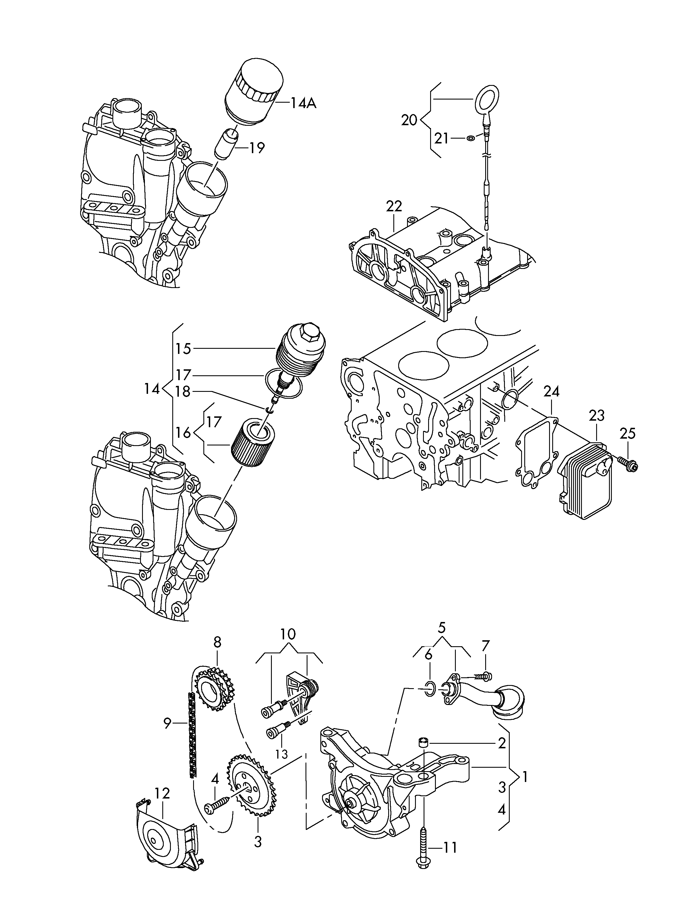 AUDI 03C115105Q - Масляный насос autospares.lv