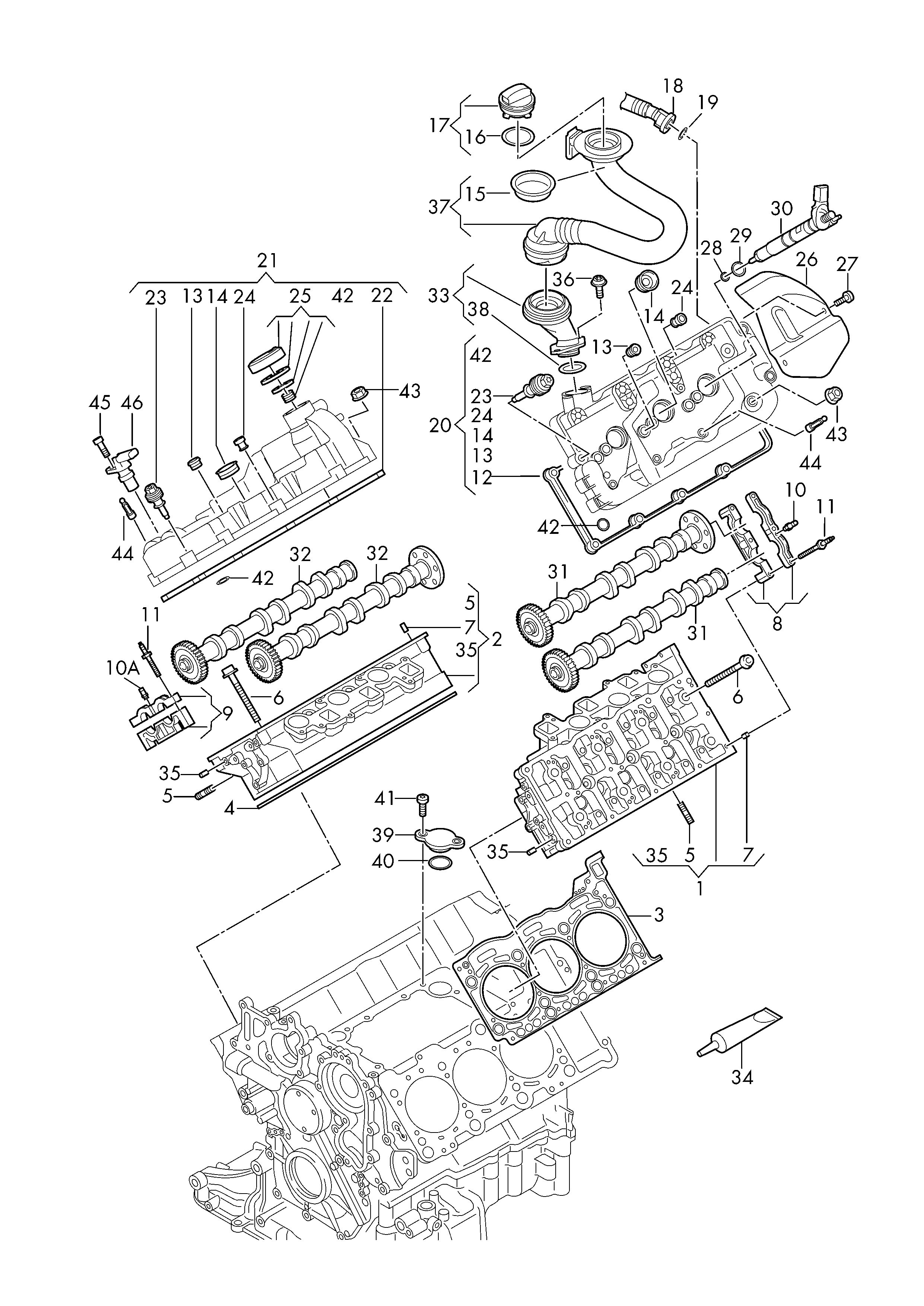 AUDI 06K103485C - Крышка, заливная горловина autospares.lv