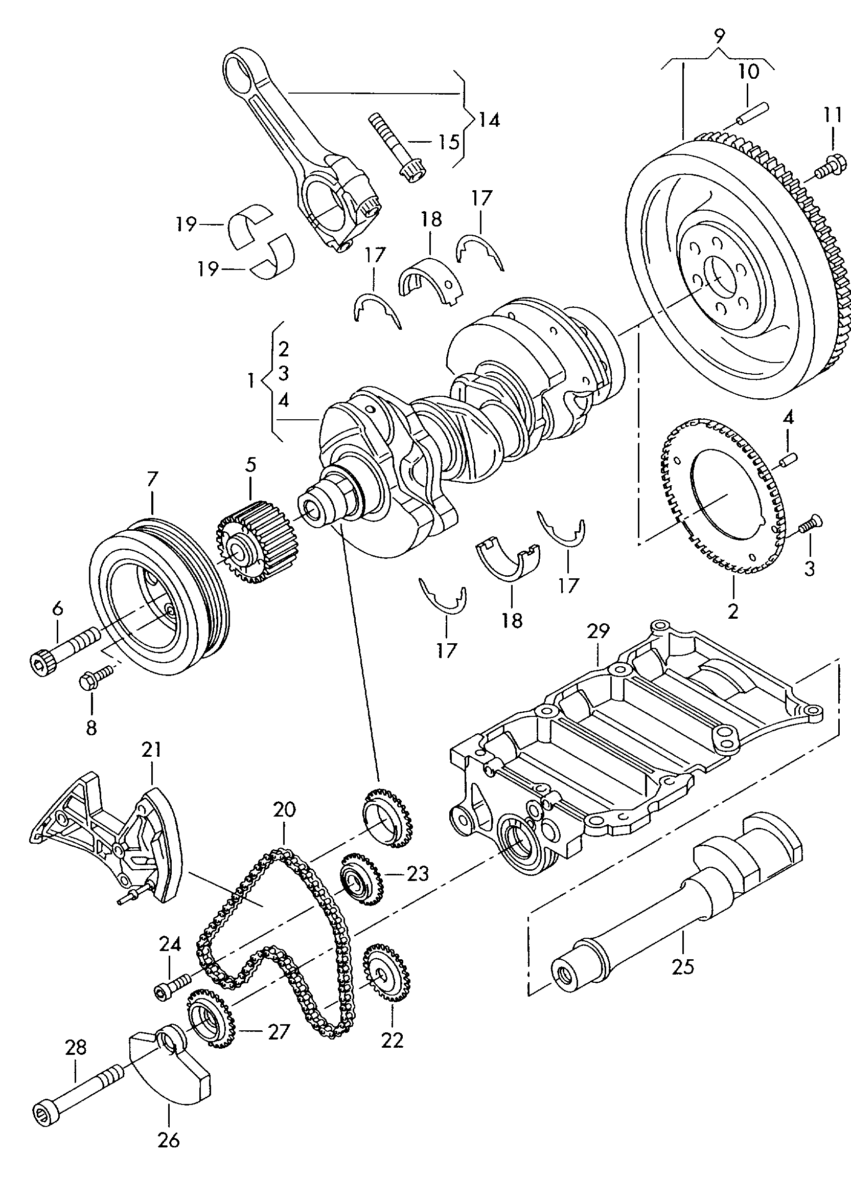 VW N  91048802 - Шкив коленчатого вала autospares.lv