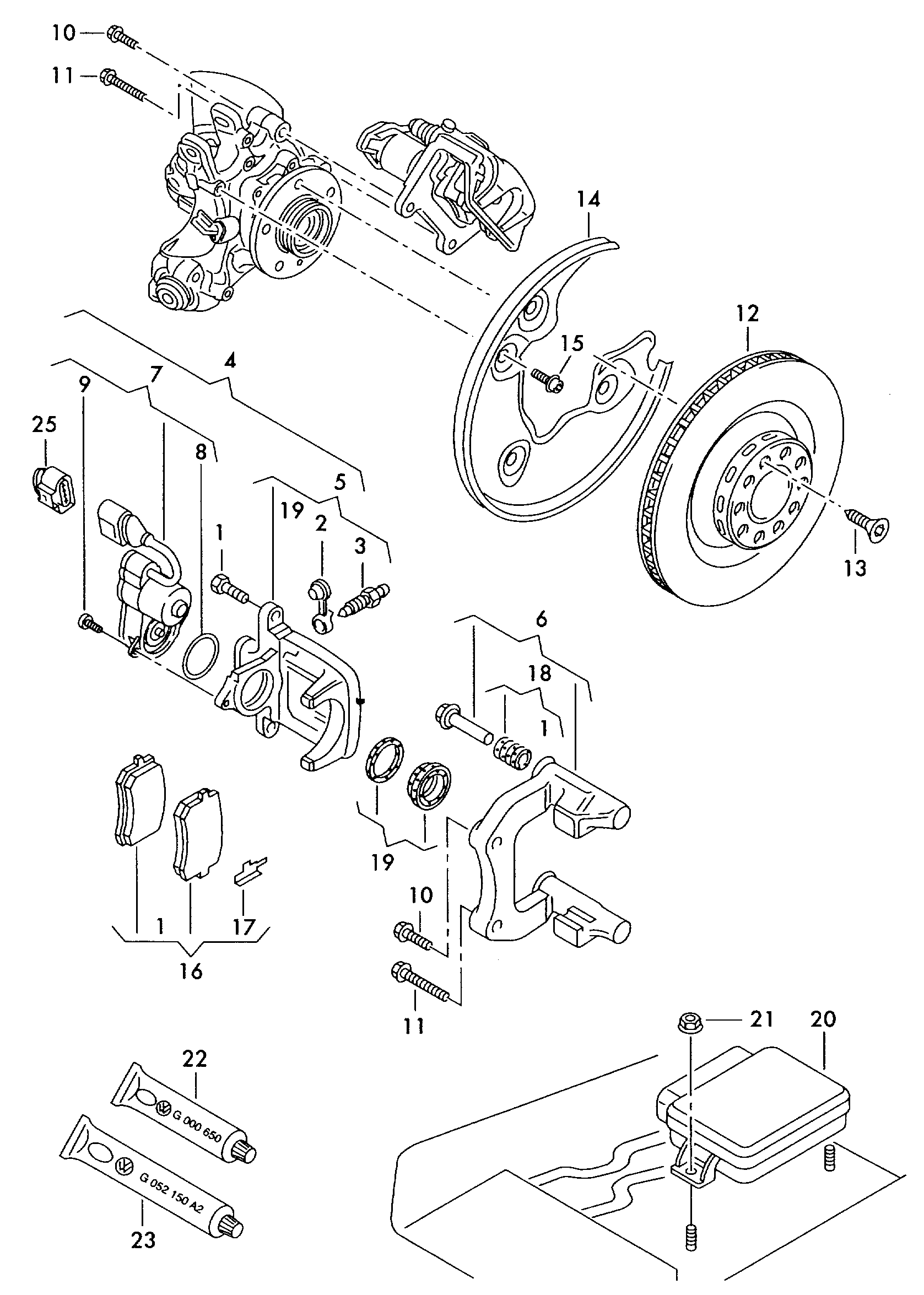 VW 3C0 698 451 F - Тормозные колодки, дисковые, комплект autospares.lv