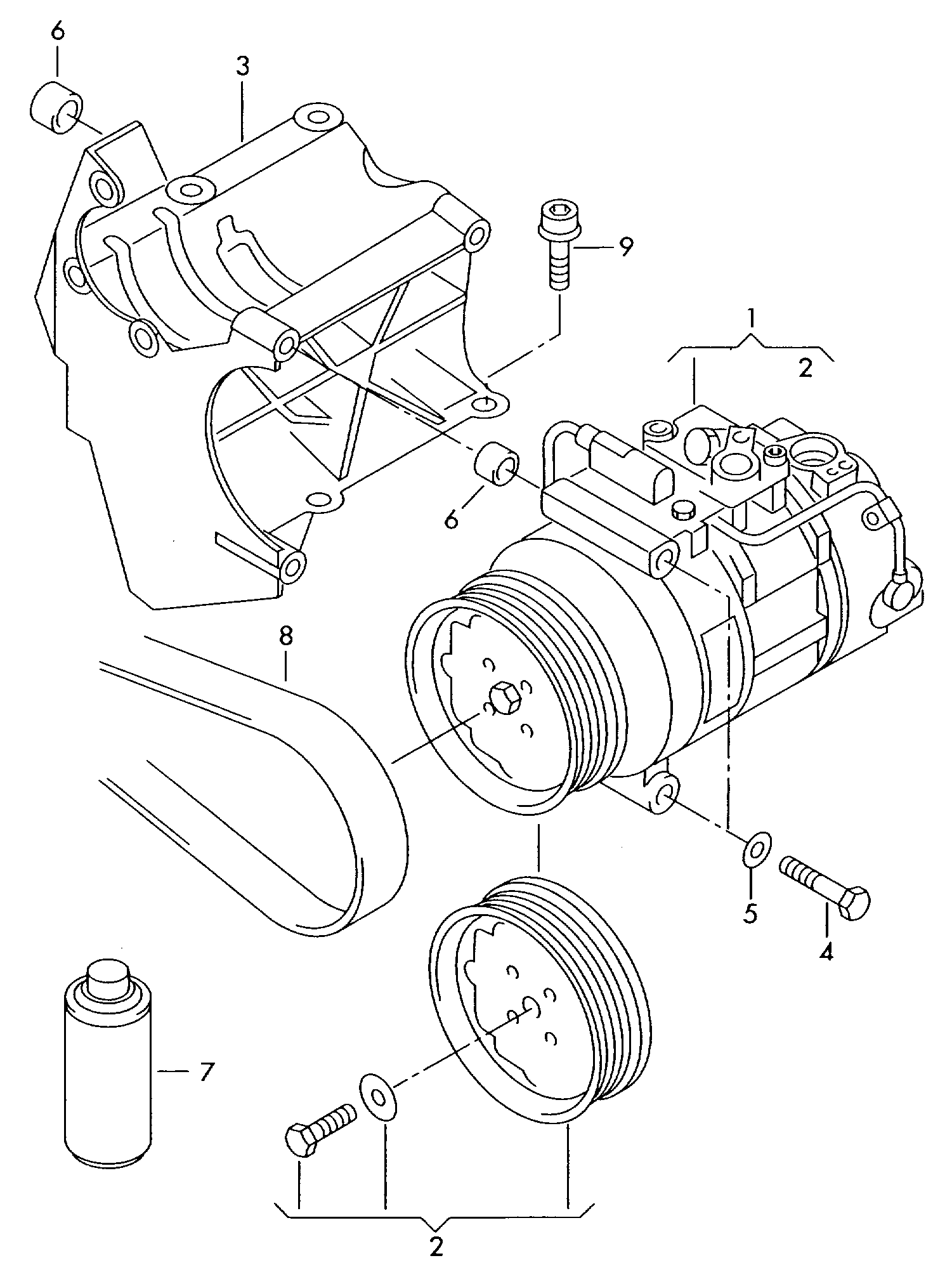 VW 4E0260805F - Регулирующий клапан, компрессор autospares.lv