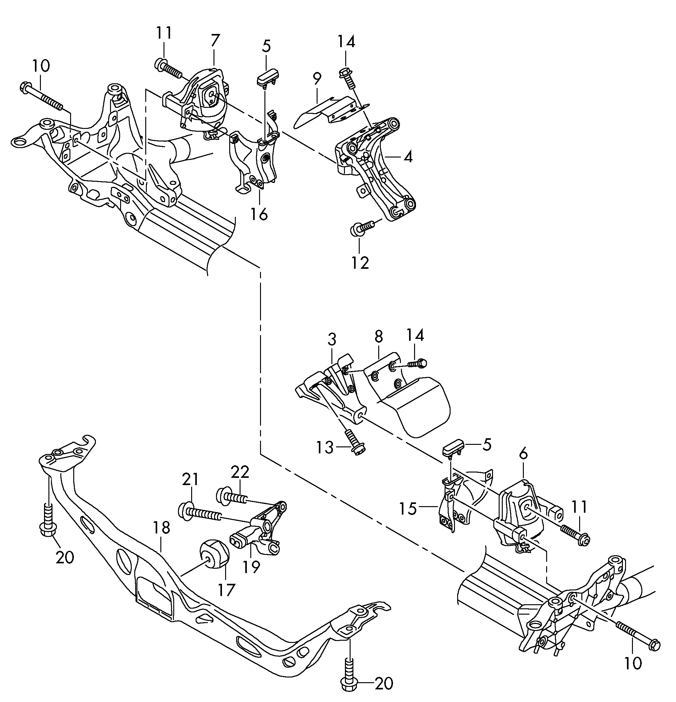 Skoda 8R0 199 381 B - Подушка, опора, подвеска двигателя autospares.lv