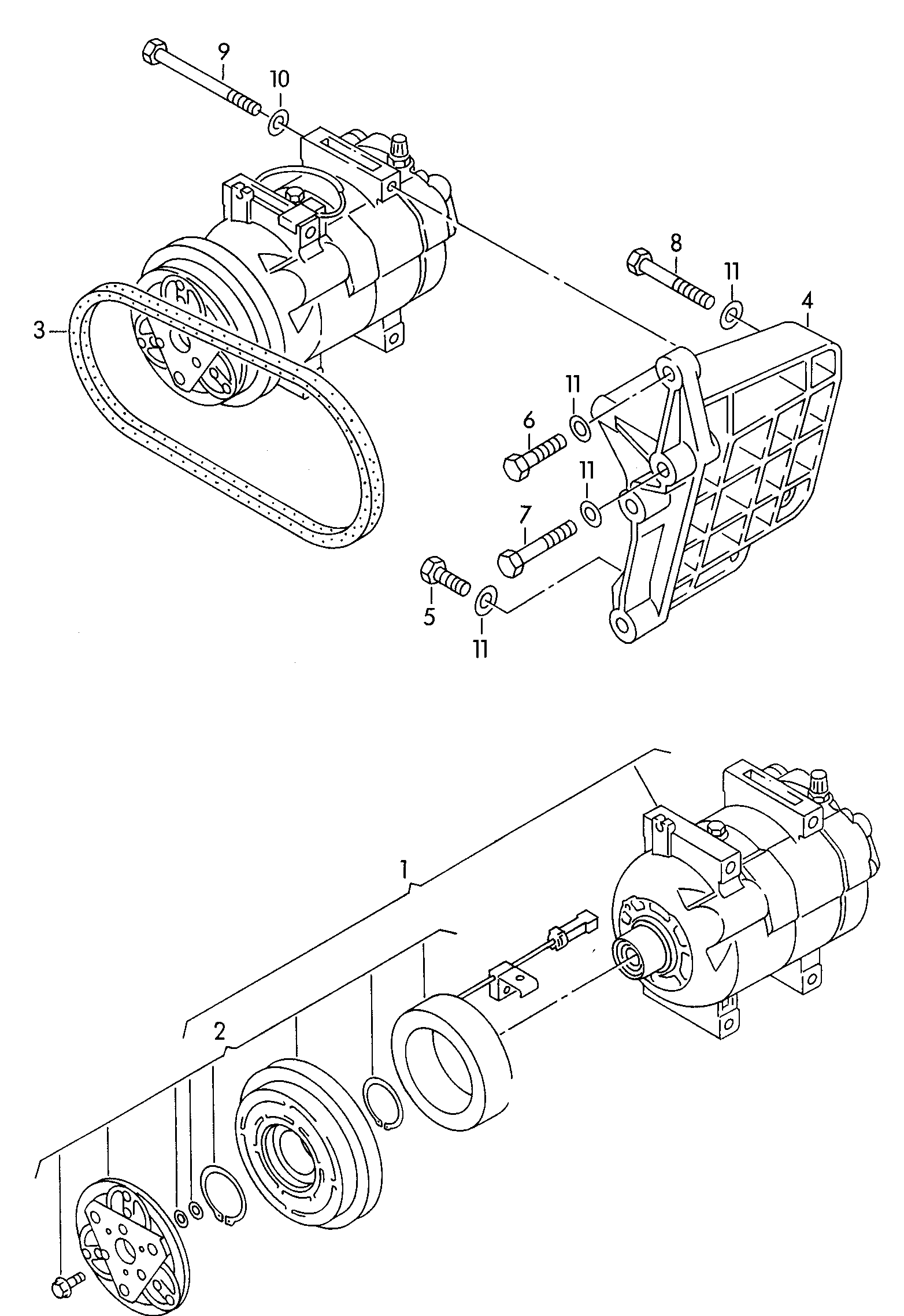 AUDI 4A0260805A - Компрессор кондиционера autospares.lv