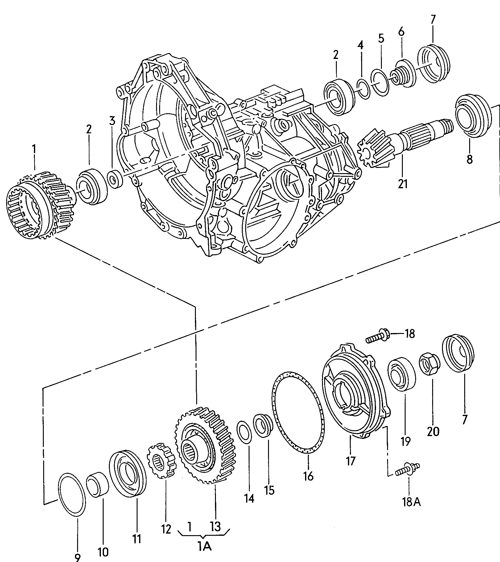 VAG 113 517 185 B - Подшипник ступицы колеса autospares.lv