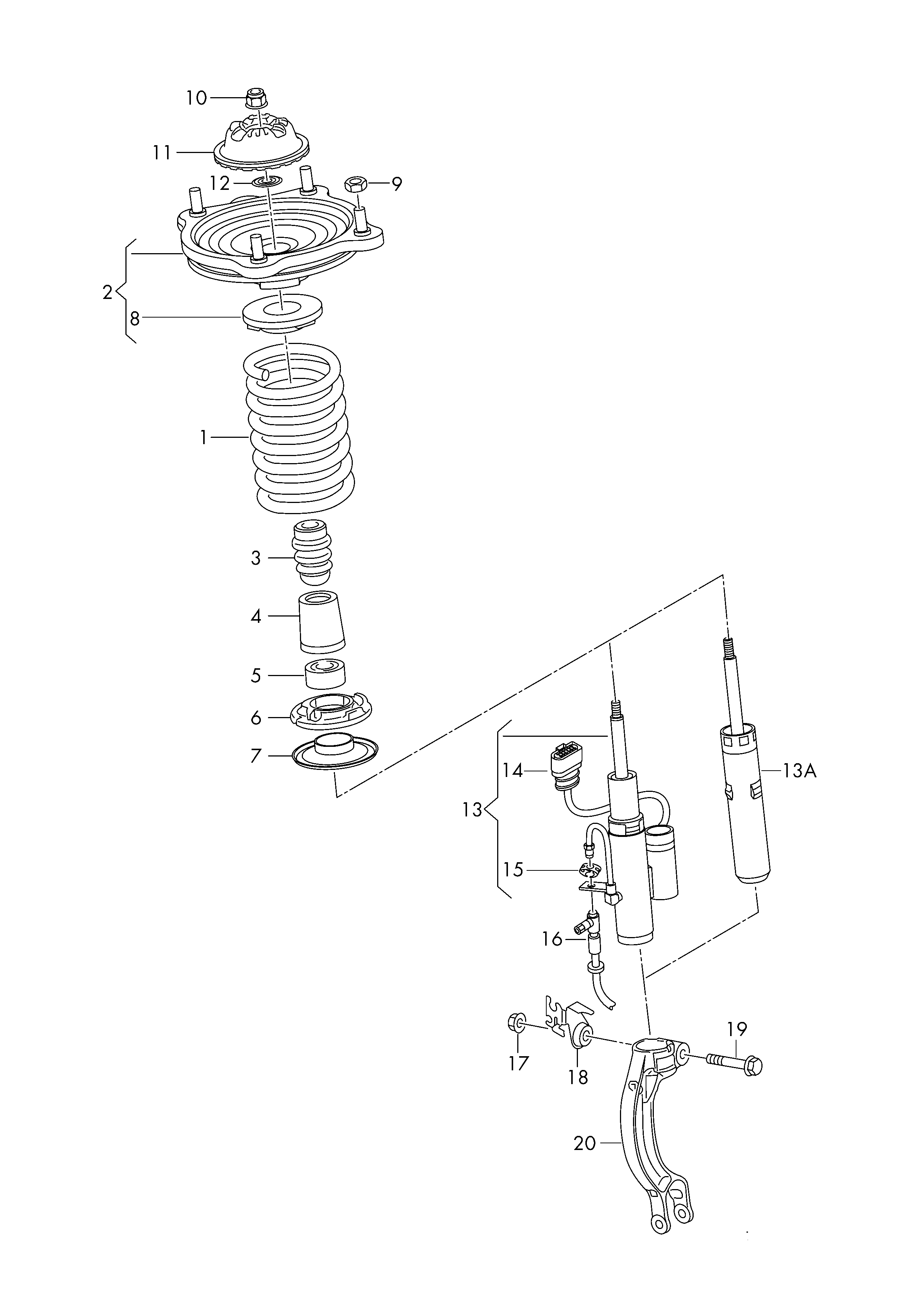 VAG 4G8413031J - Амортизатор autospares.lv