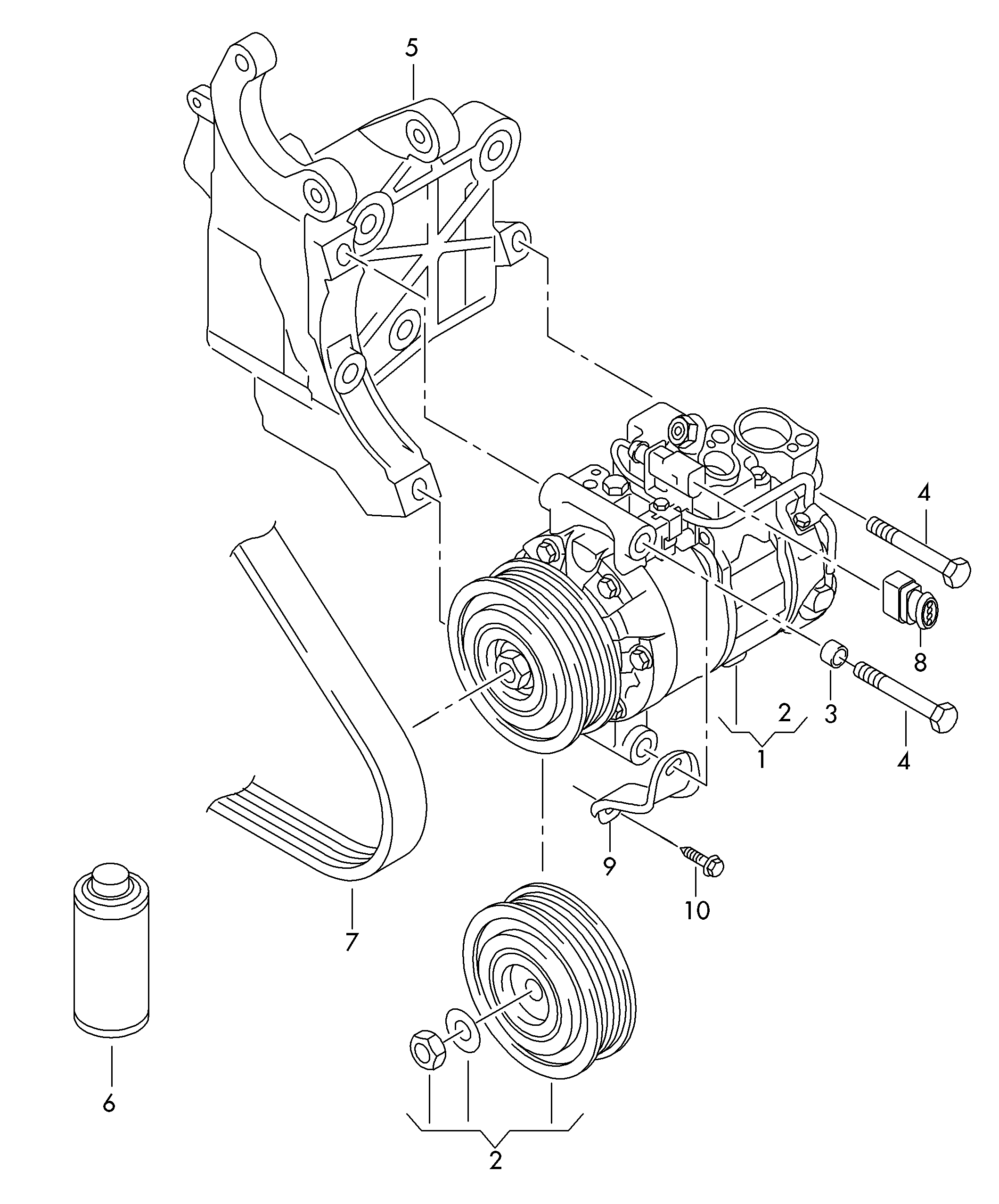 AUDI 4G0260805B - Компрессор кондиционера autospares.lv