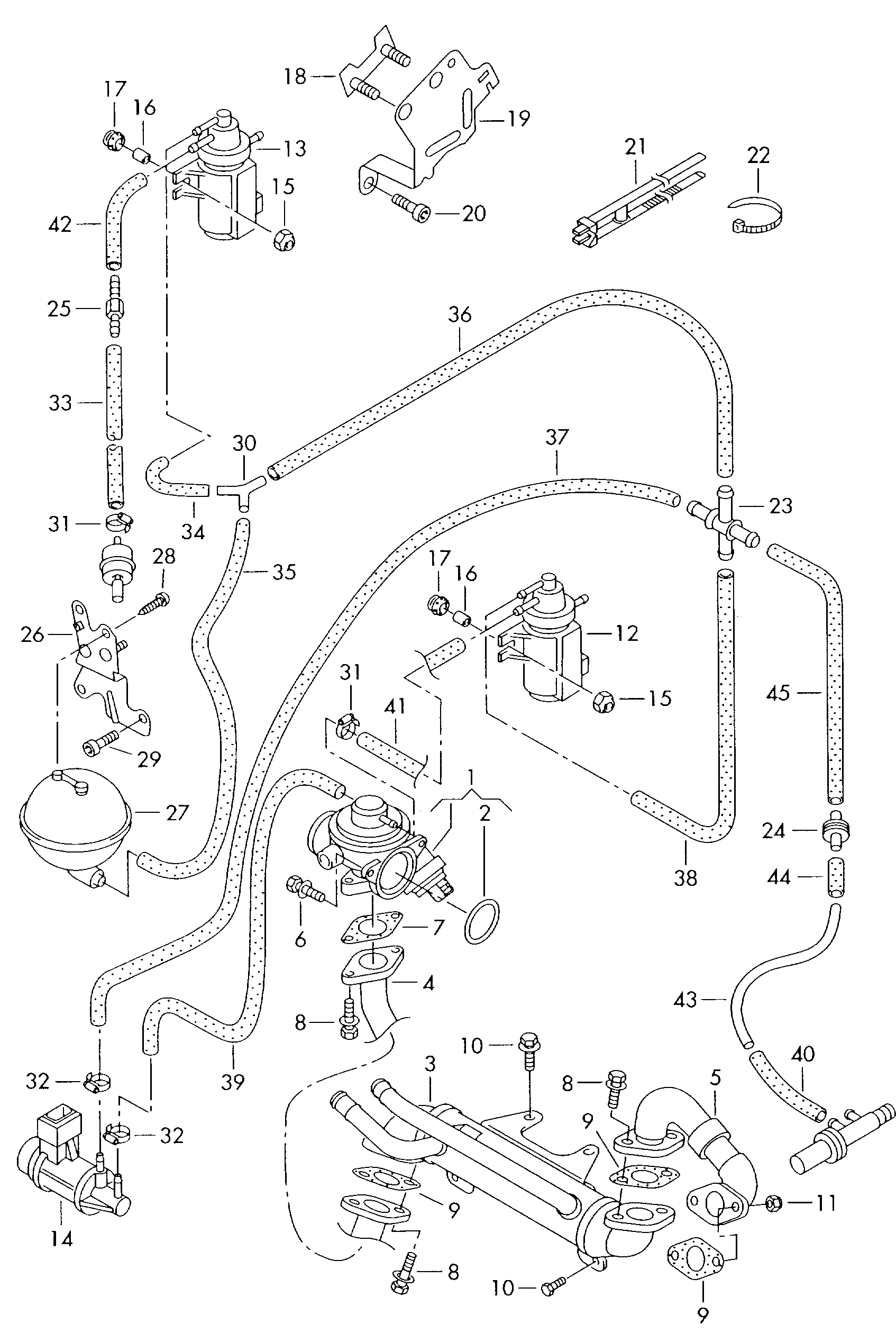 VAG 038131501AL - Клапан возврата ОГ autospares.lv