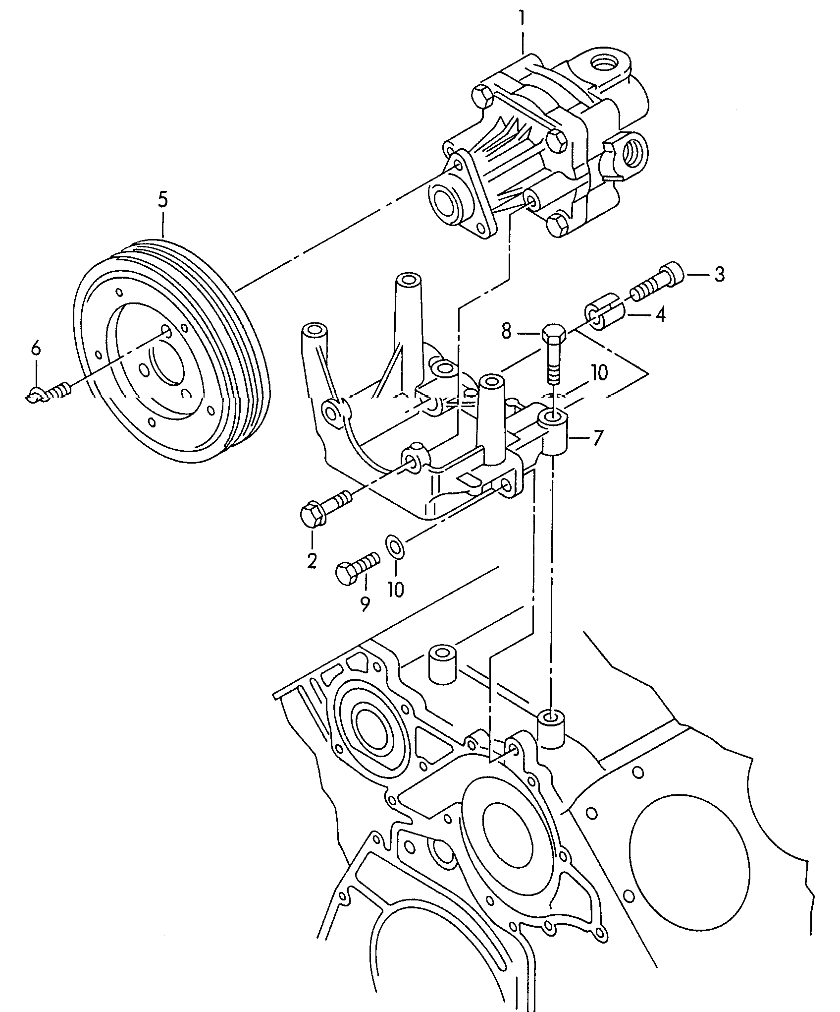 OM 4D0 145 155 K - Гидравлический насос, рулевое управление, ГУР autospares.lv