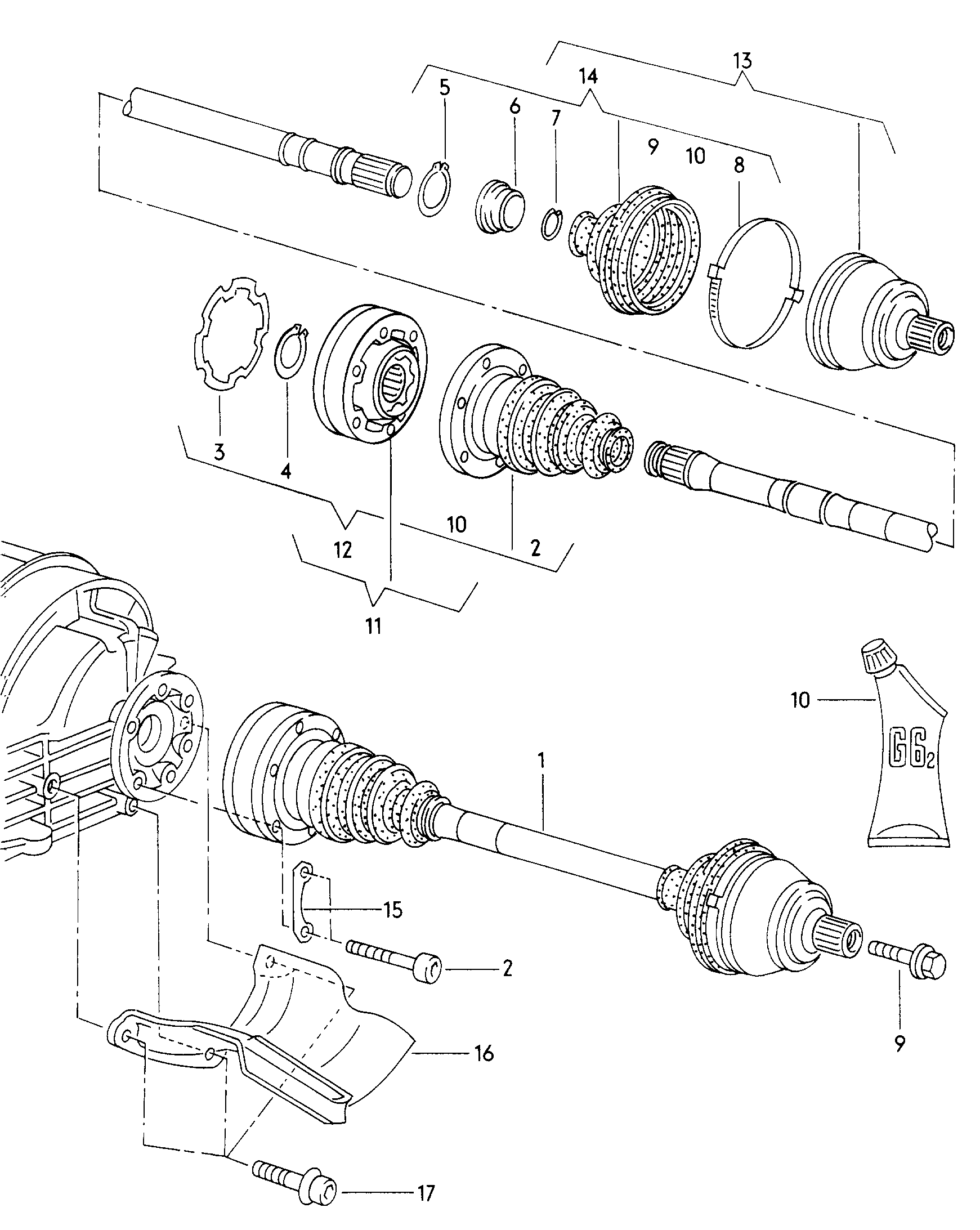 VAG 4D0 598 203 A - Пыльник, приводной вал autospares.lv