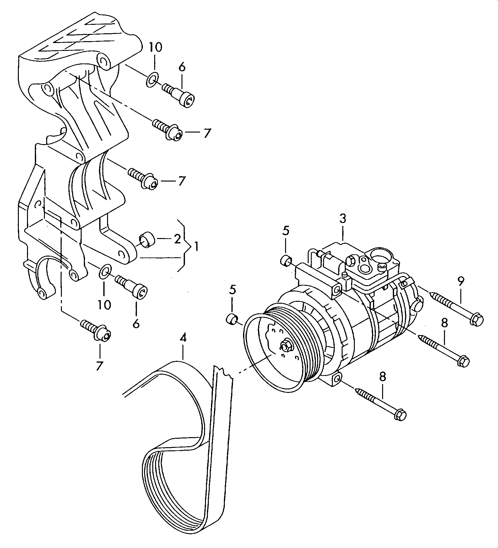 Porsche 7L6820803P - Компрессор кондиционера autospares.lv