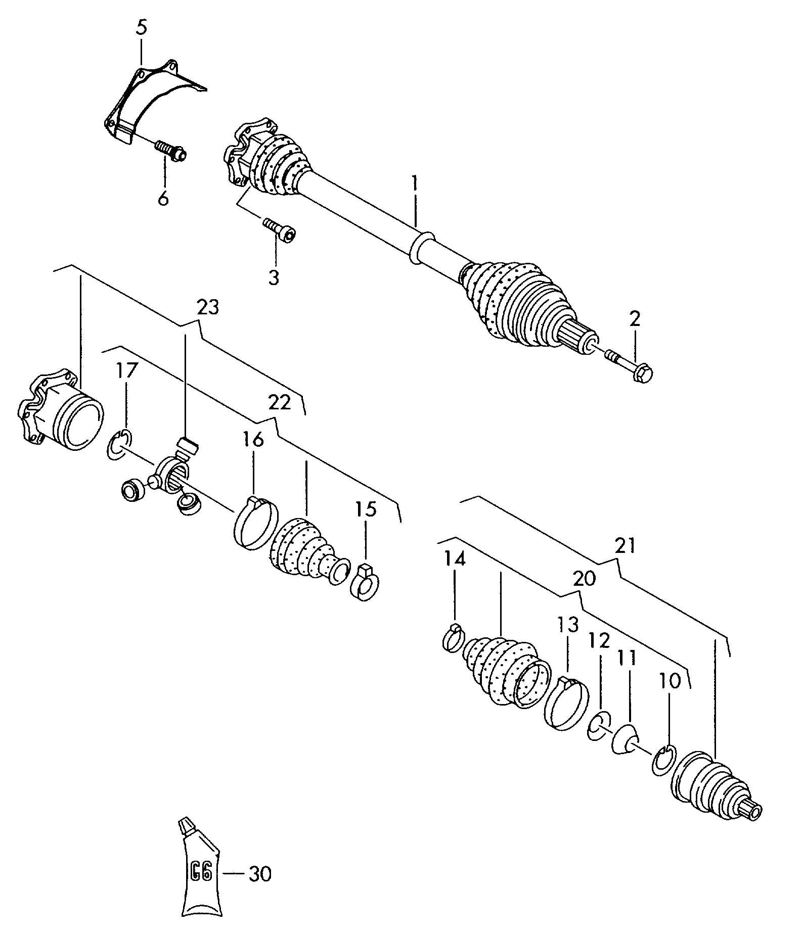 AUDI 8J0407271N - Приводной вал autospares.lv