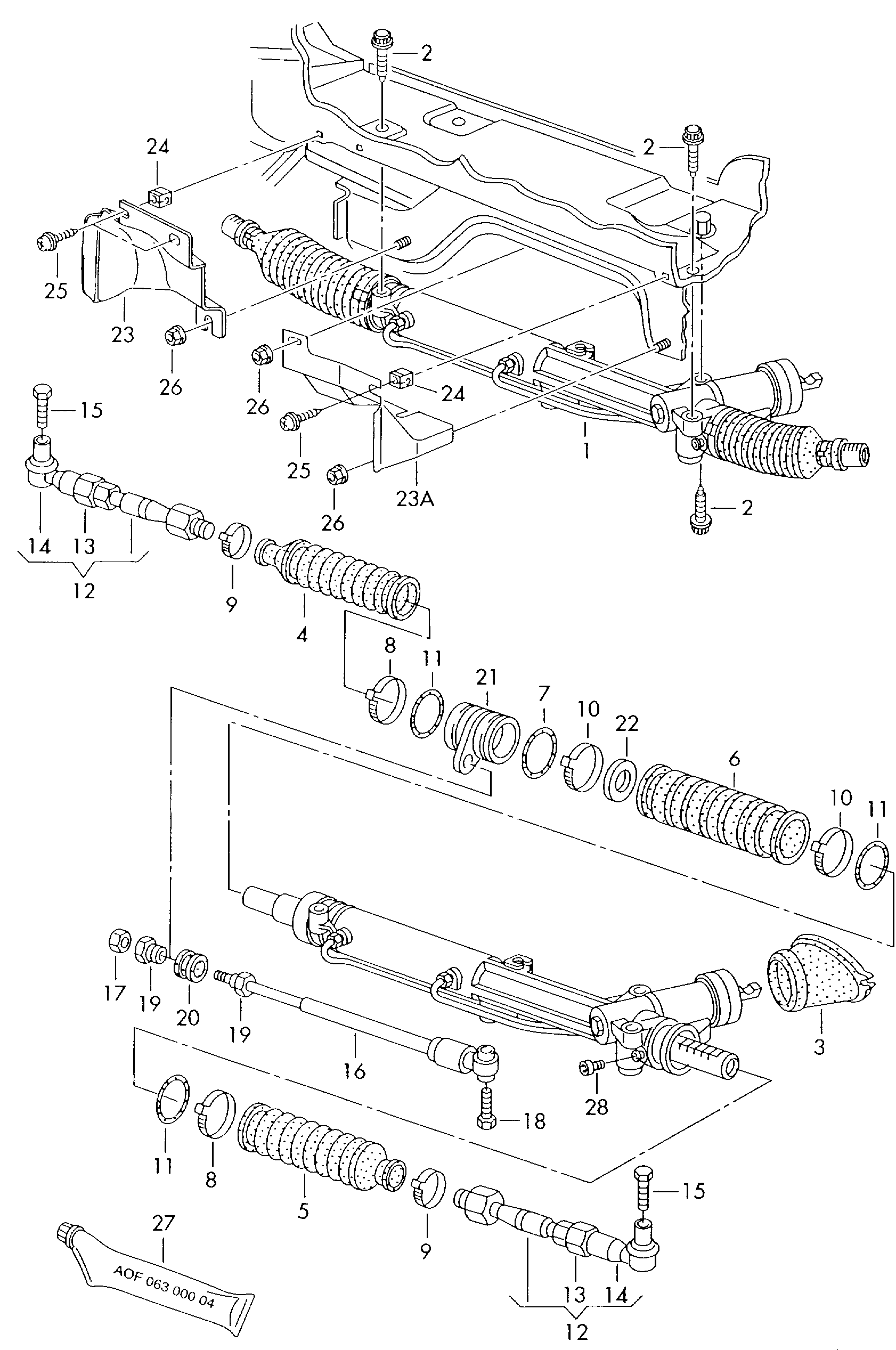 AUDI 4D0 422 821 A - Осевой шарнир, рулевая тяга autospares.lv