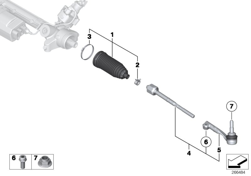 Mini 32 10 6 858 736 - Ball joint, left autospares.lv